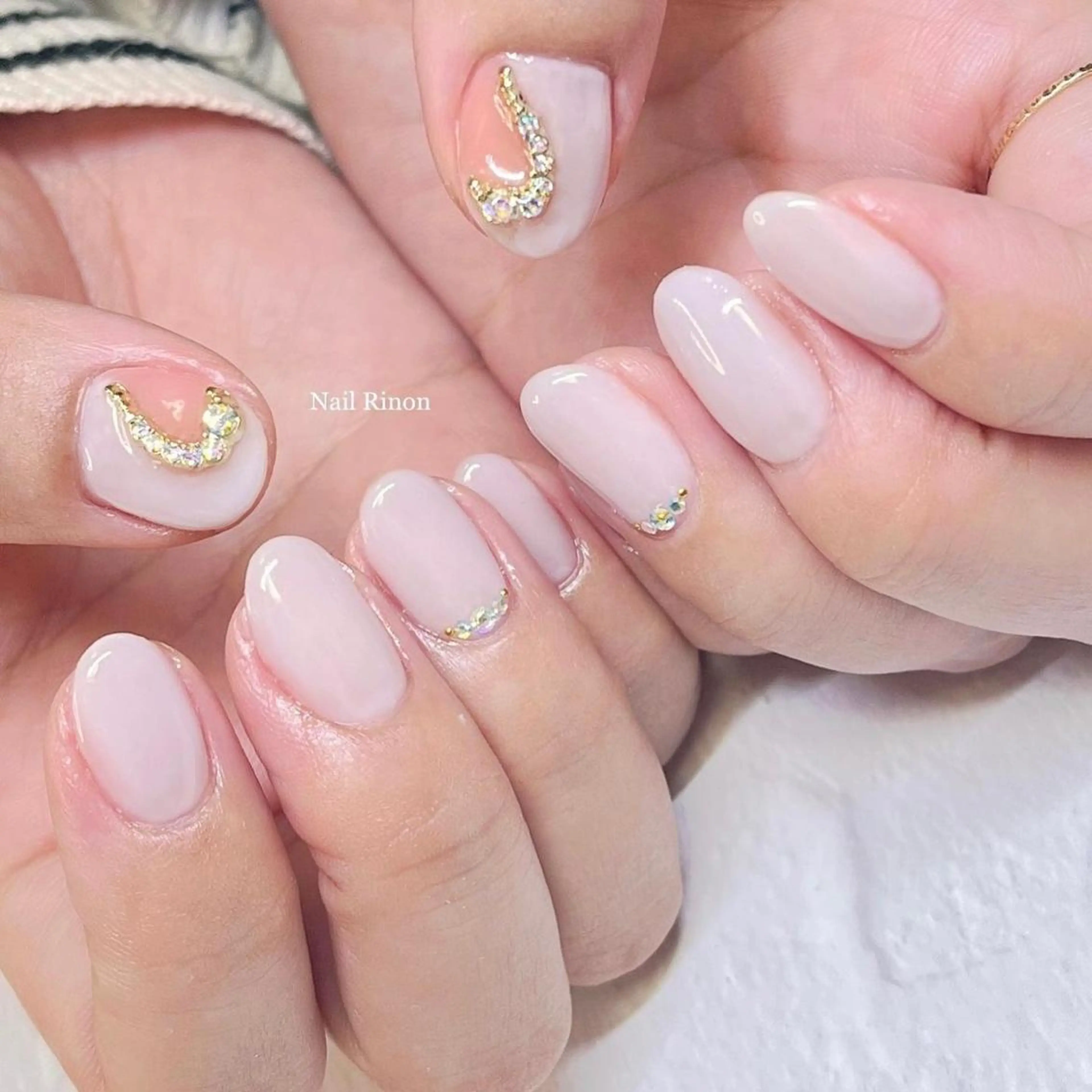 ネイル ハート バレンタイン ハンドネイル Nail Rinonのネイルデザイン