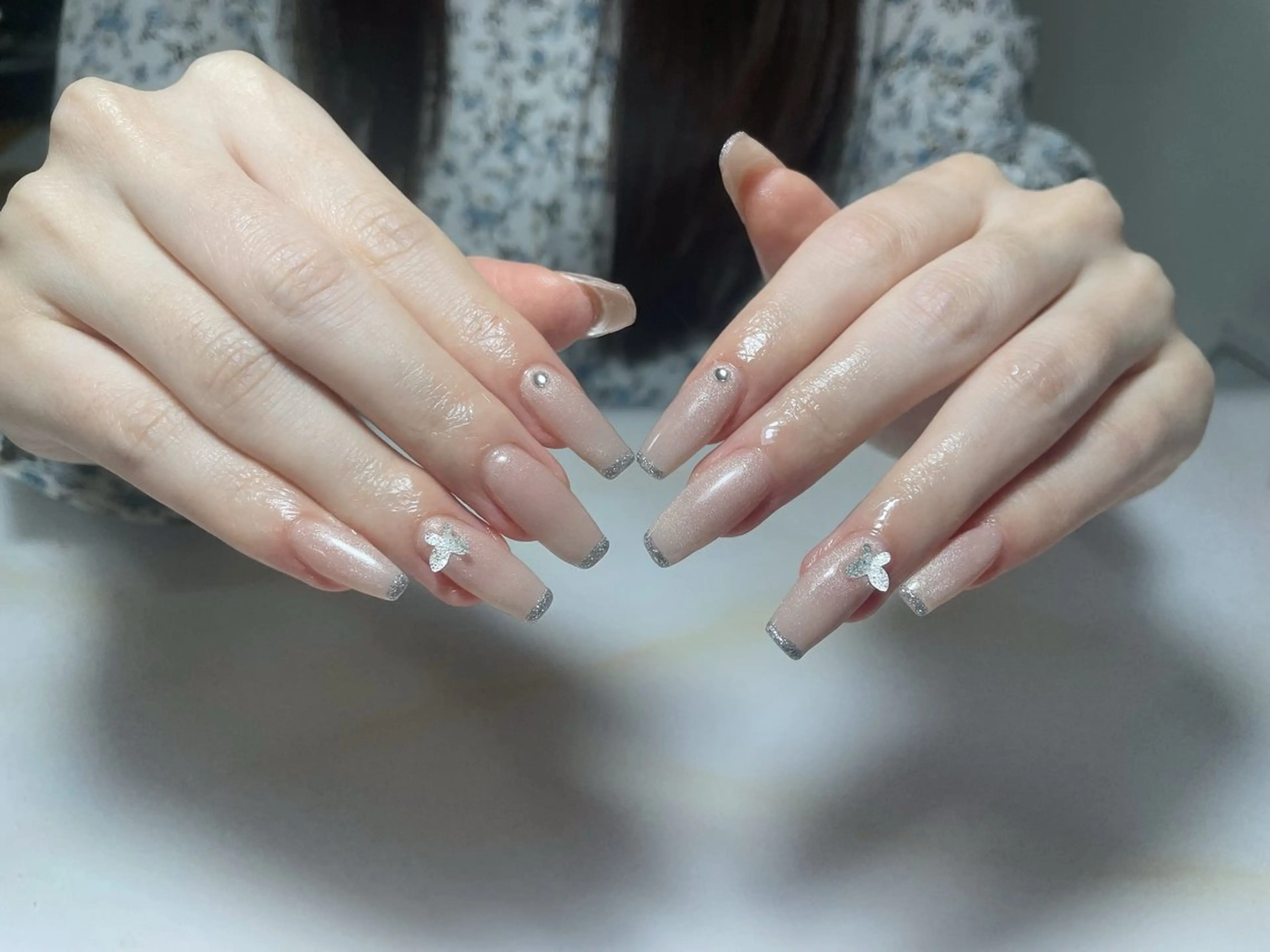 ネイル アートネイル フレンチネイル ジェルネイル グラデーション 韓国ネイル 久保田 マリコのネイルデザイン