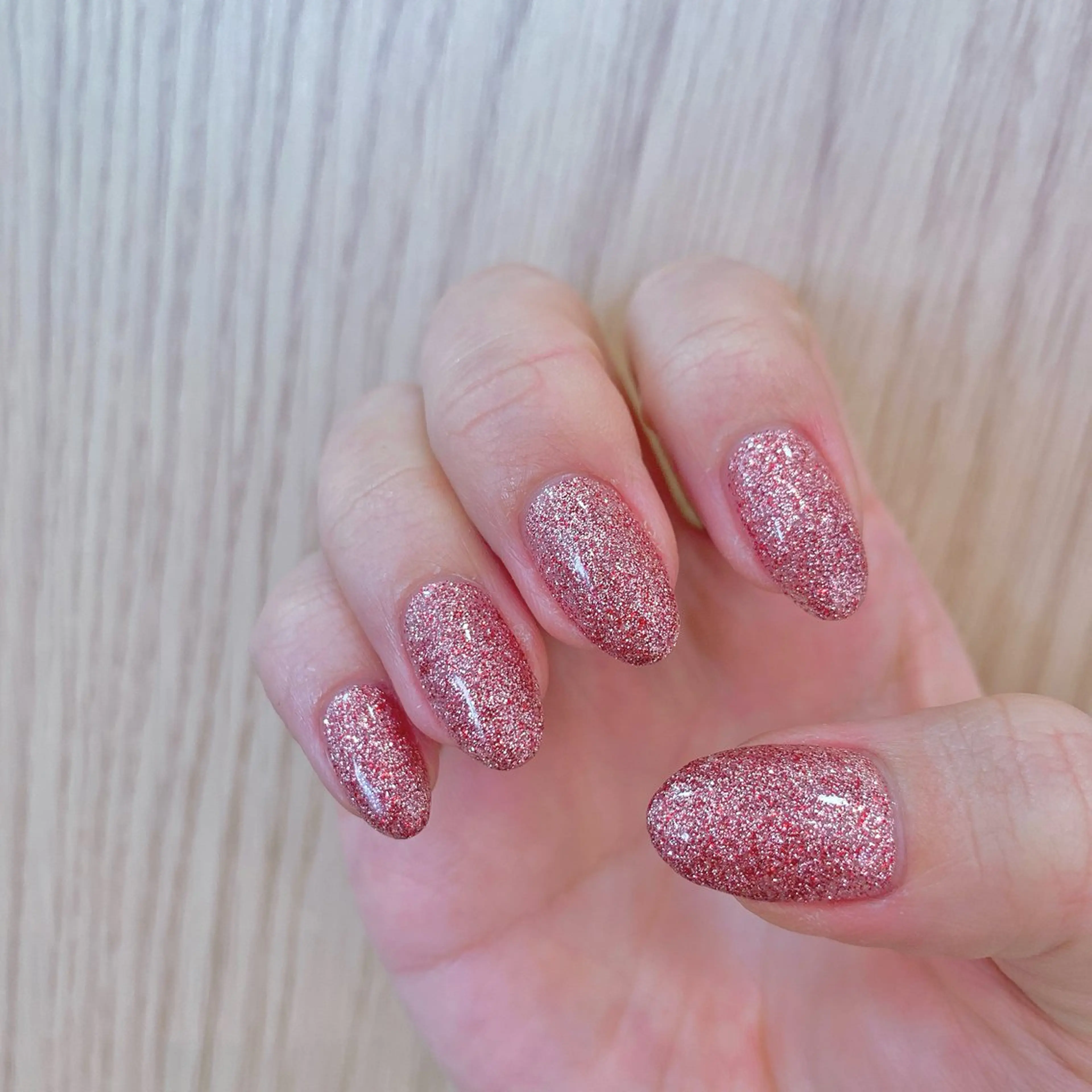 ネイル ラメ(グリッター) ワンカラーネイル Sakura ☺︎のネイルデザイン