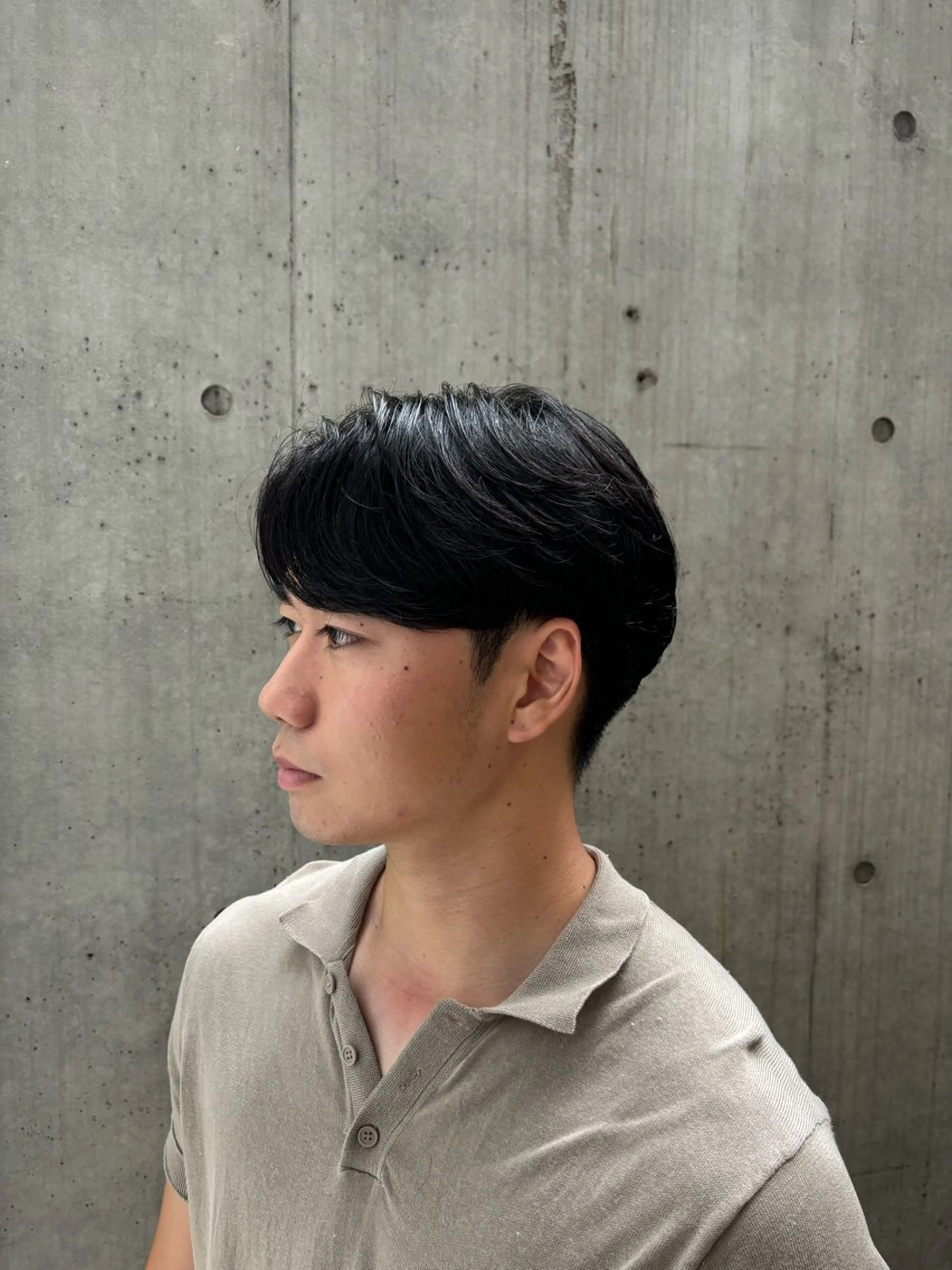 ショート パーマ メンズ カット パーマ カルマパーマ韓国ヘア shiryuのヘアスタイル