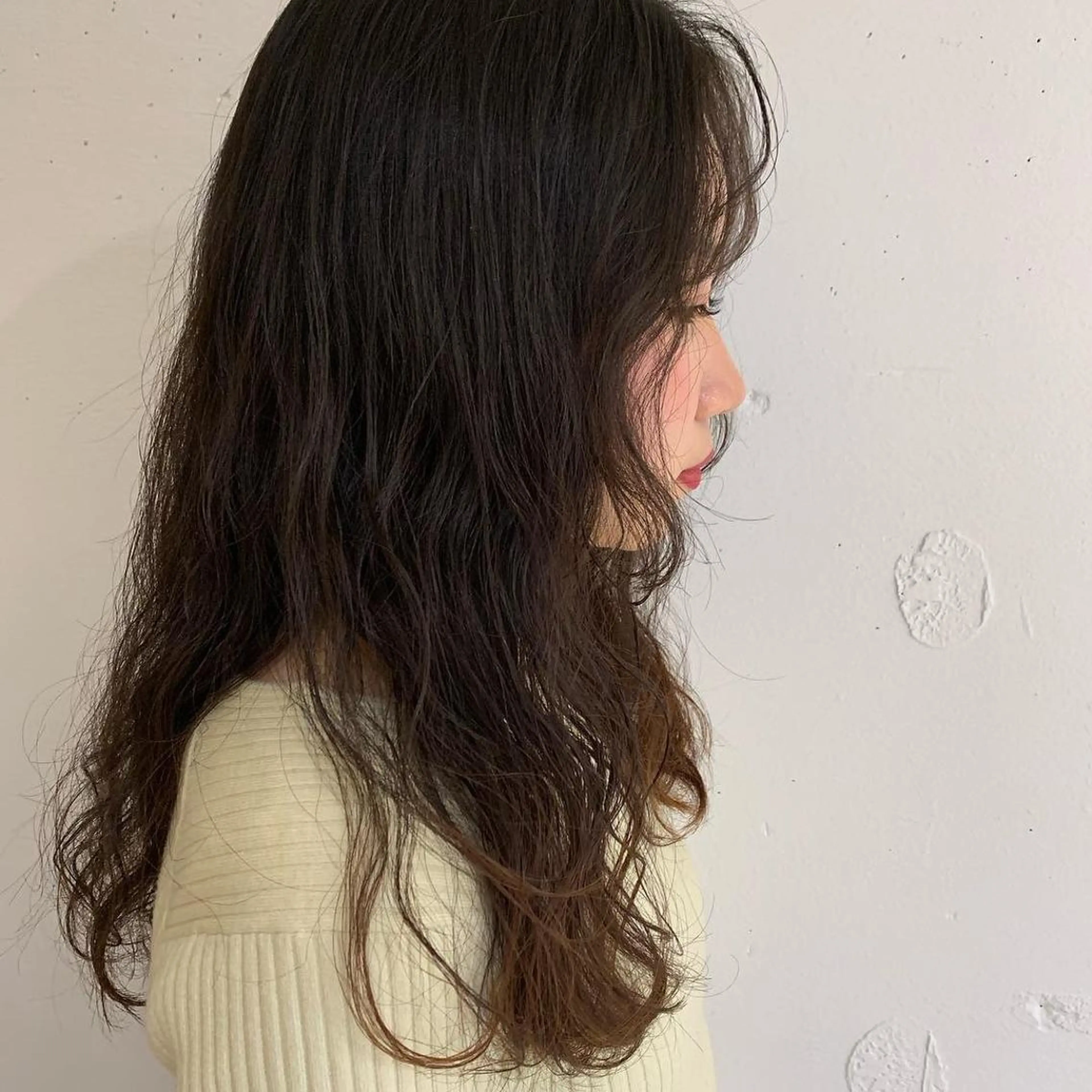 ロング パーマ ニュアンスパーマ newi 京橋 【yuuki】のヘアスタイル