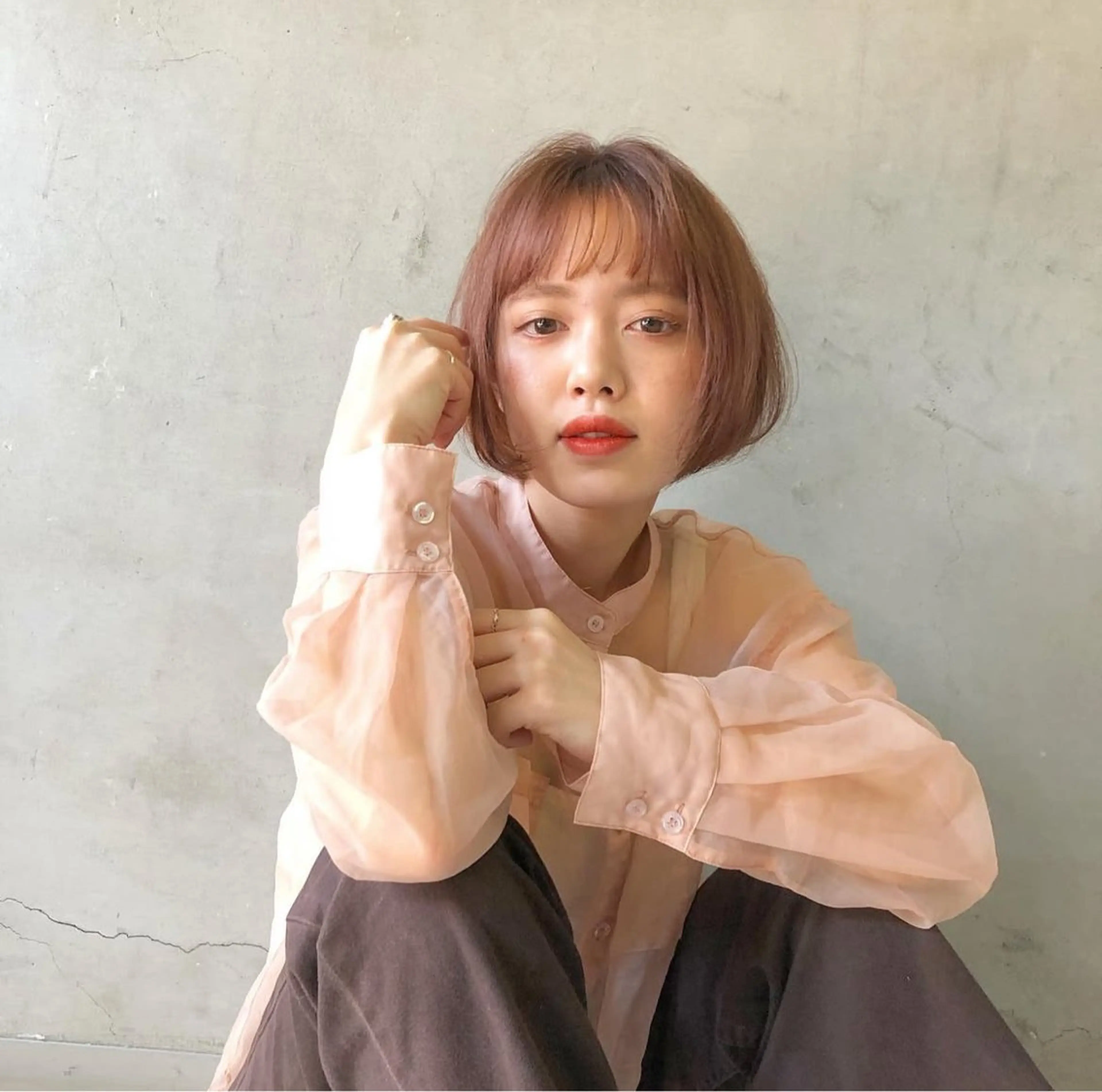 ショート カラー happy  man 🌸血色カラー🌸のヘアスタイル