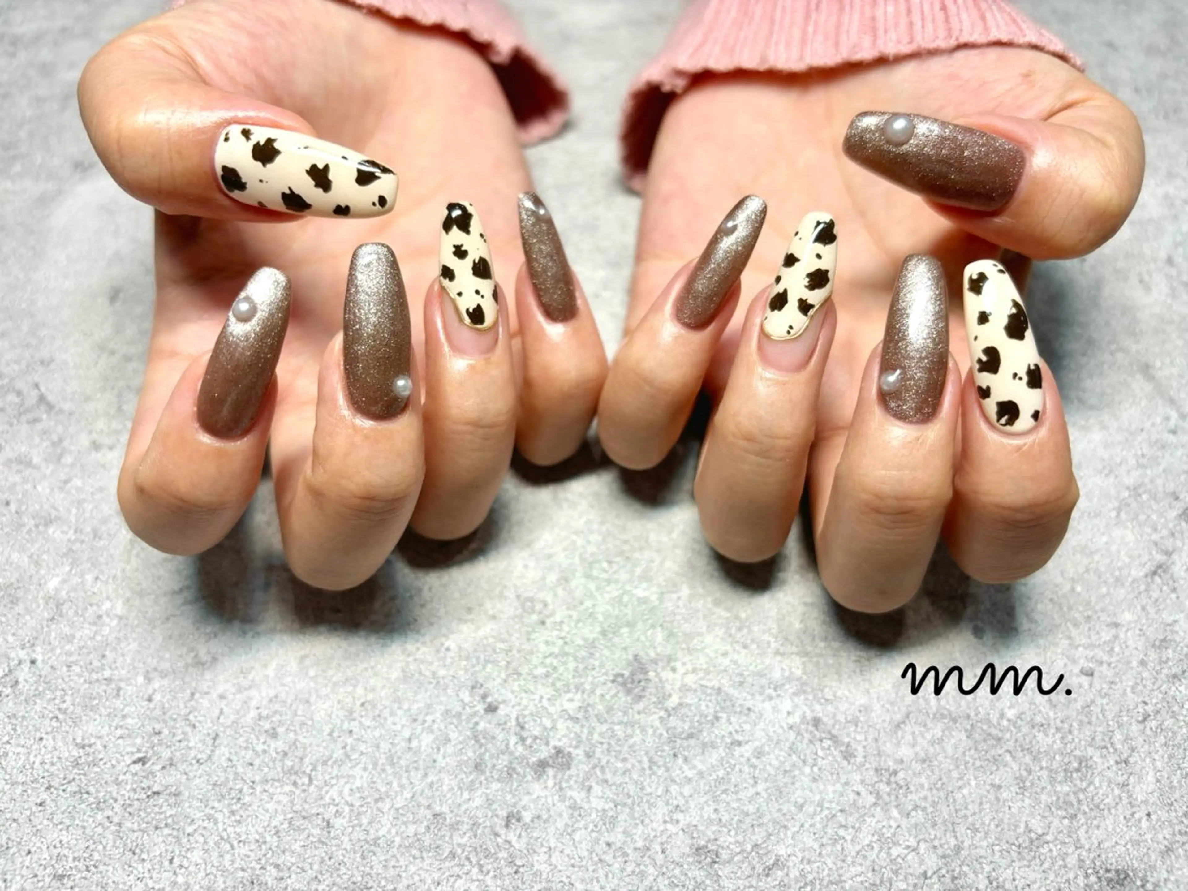 ネイル アニマル柄 ハンドネイル mm. ✨Ayuna✨のネイルデザイン