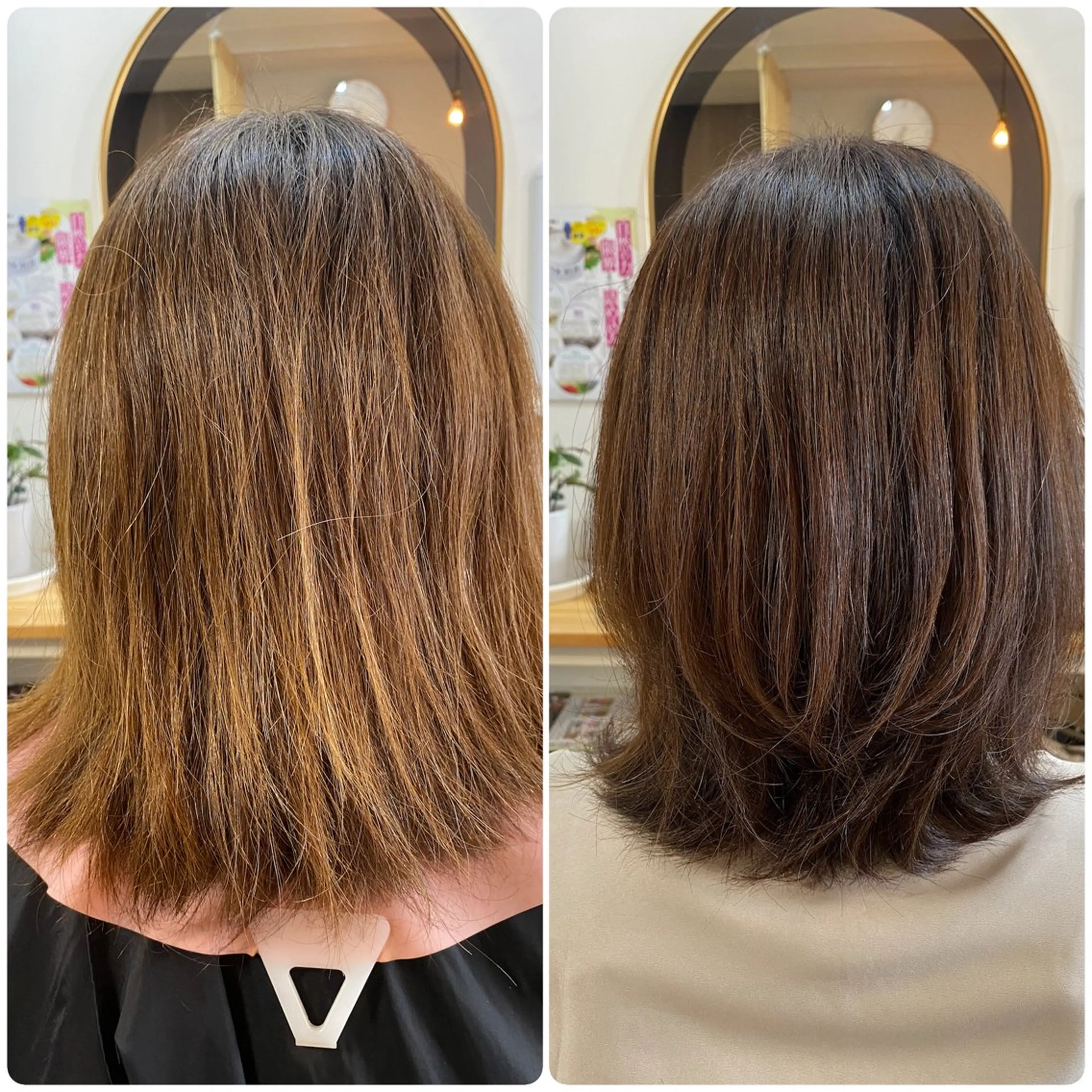 セミロング カラー トリートメント ノムラ理美容室所属・野村 知美のヘアスタイル