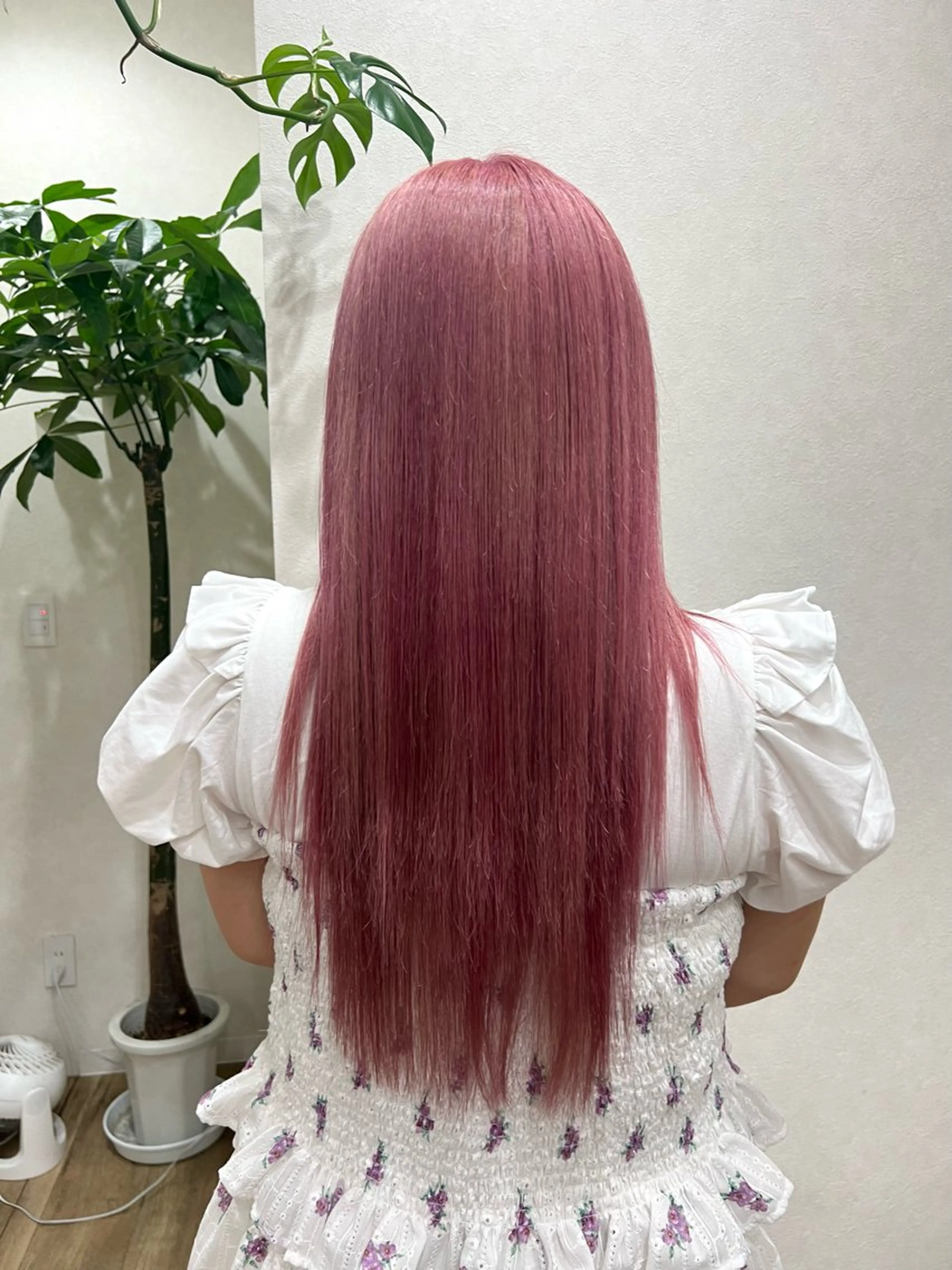 ロング カラー ピンクカラー バイオレットカラー 🍇おぐら めぐみ🍇のヘアスタイル