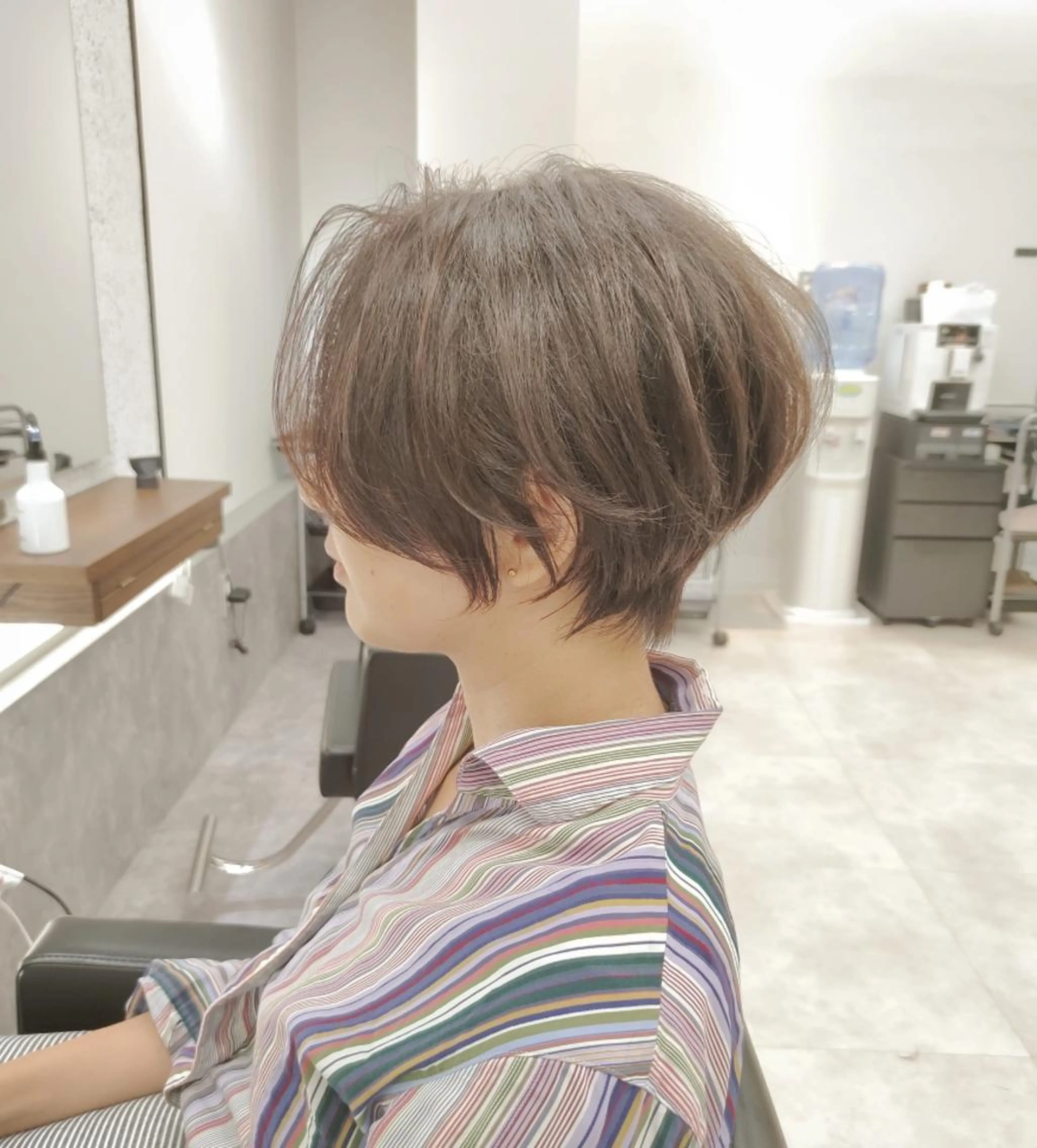 ショート パーマ ヘアアレンジ メンズ カラー キッズ ネイル マツエク・マツパ カット ヘアカラー トリートメント ペスカ豊崎店　沖縄所属・ショート指名No.1 店長　清水のヘアスタイル