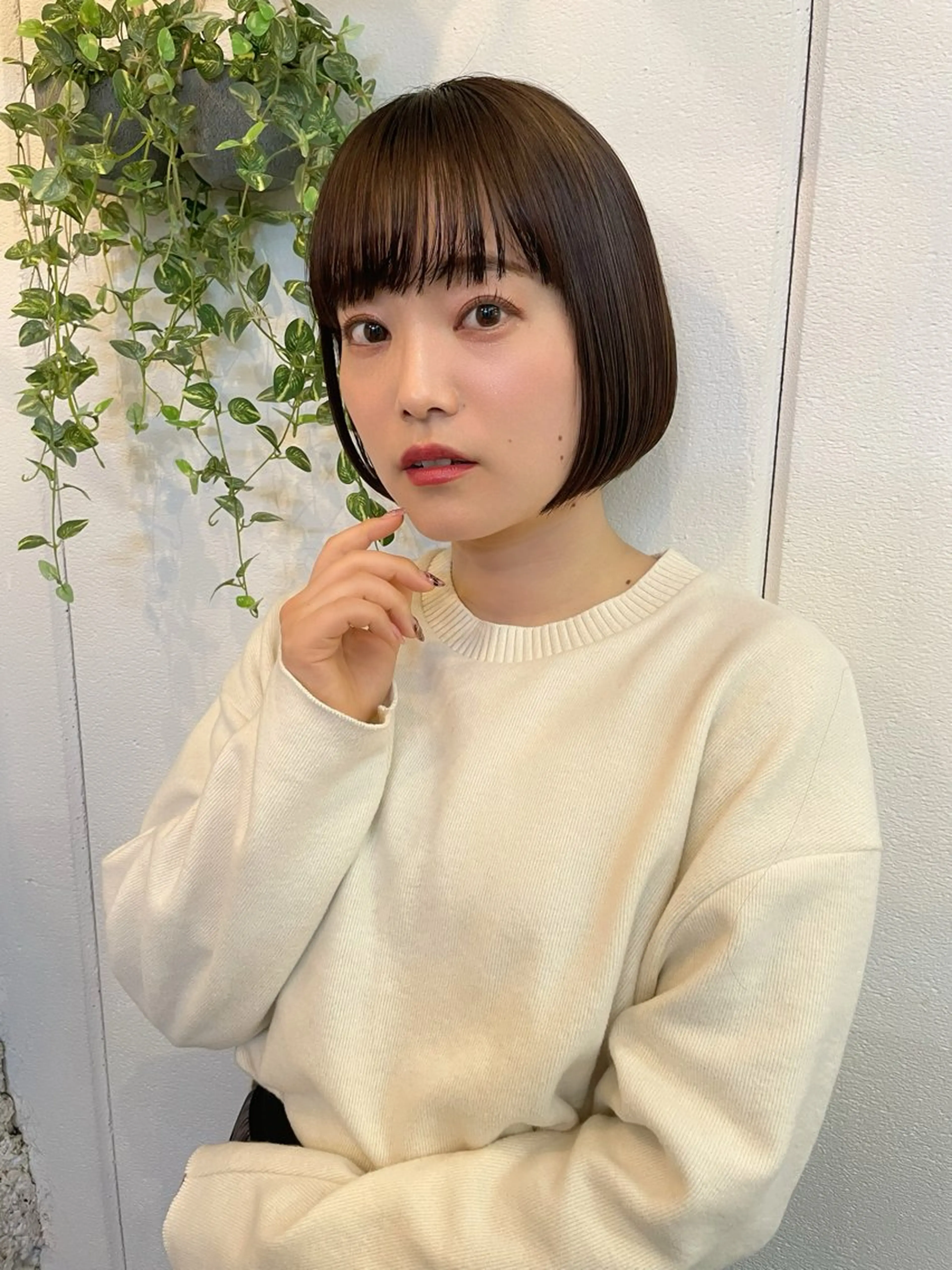 ショート カラー ボブ 髪質改善 カット ヘアカラー トリートメント ツヤ美髪💐 髪質改善/高山愛来のヘアスタイル