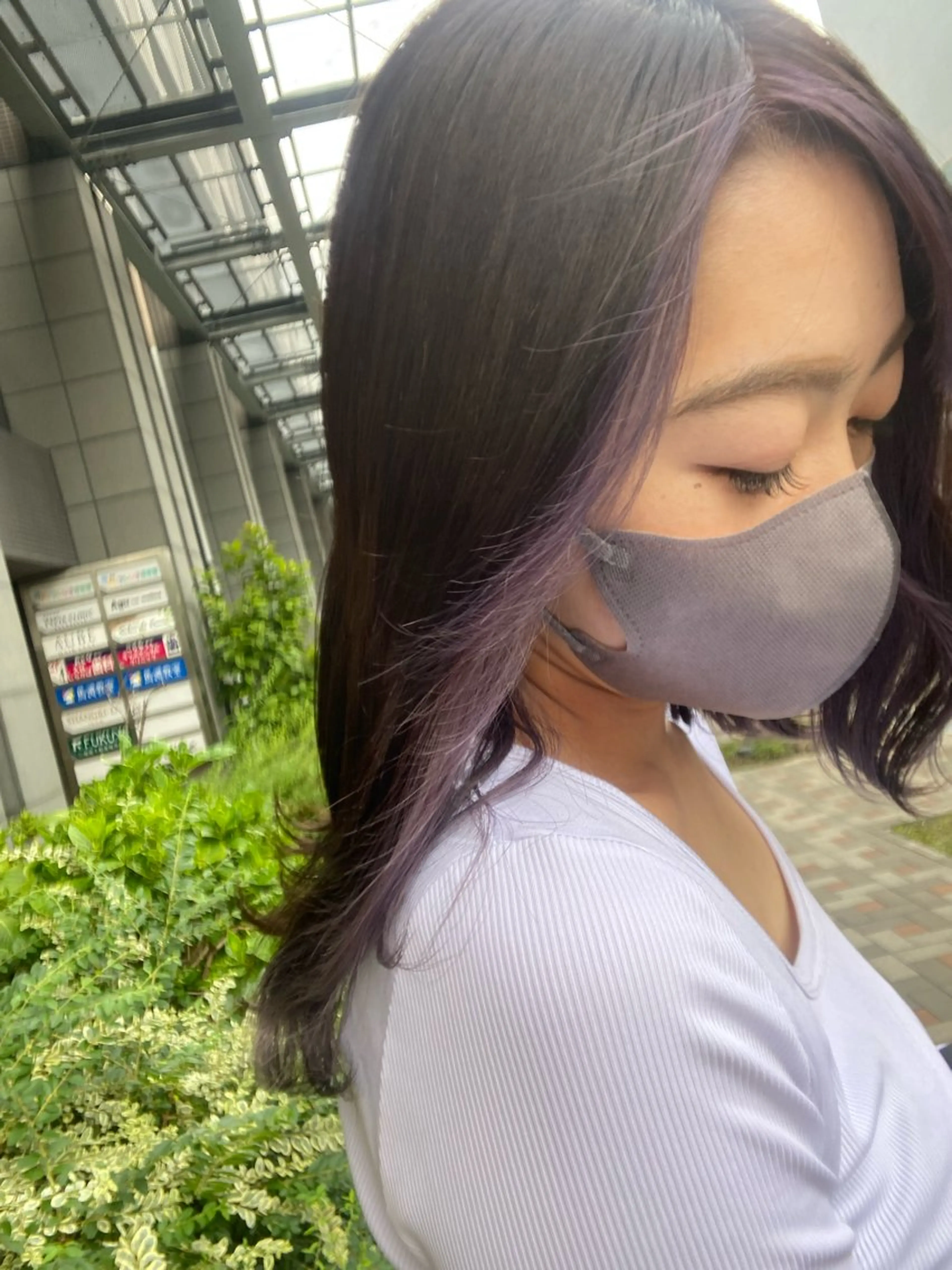 ロング カラー ヘアアレンジ ミストバング  フェイスフレーミング Cloe 梅田所属・🌼北口 絢🌼のヘアスタイル