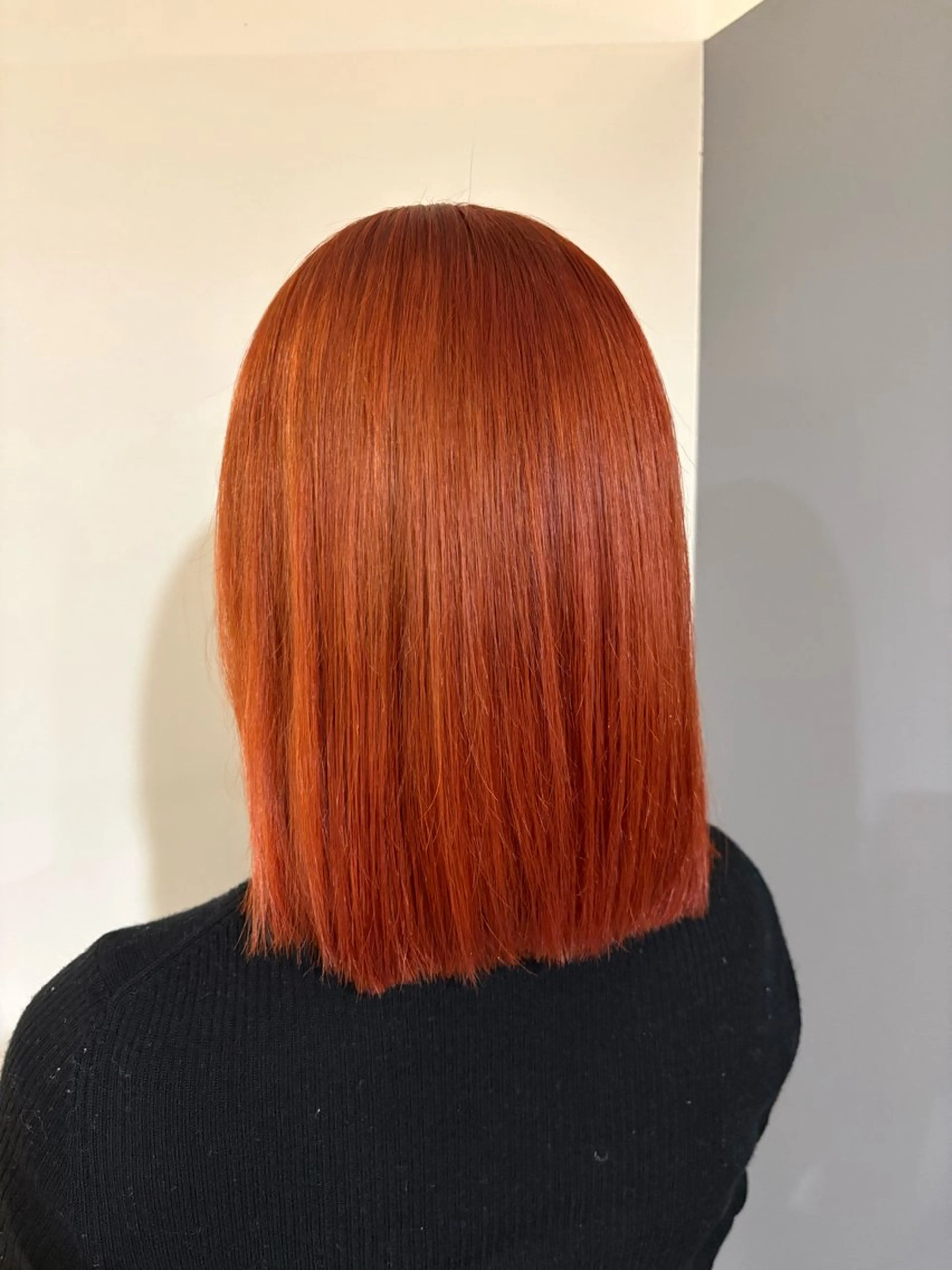 カラー オレンジ ヘアカラー トリートメント PEAR+L/ ハイトーン/山本俊のヘアスタイル