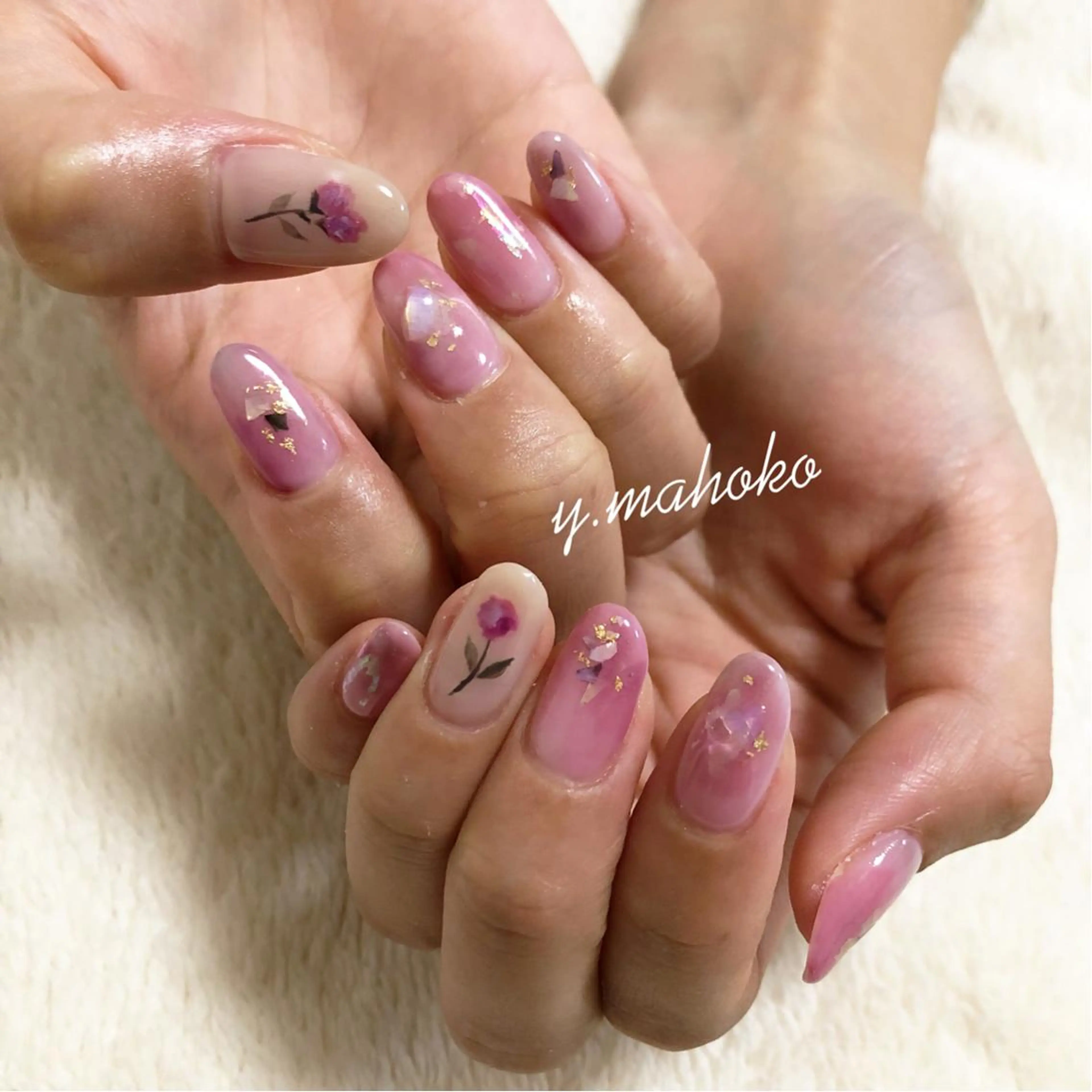 ネイル ハンドネイル She nail studio 原宿所属・パラジェル有/ スカルプ/mahoのネイルデザイン