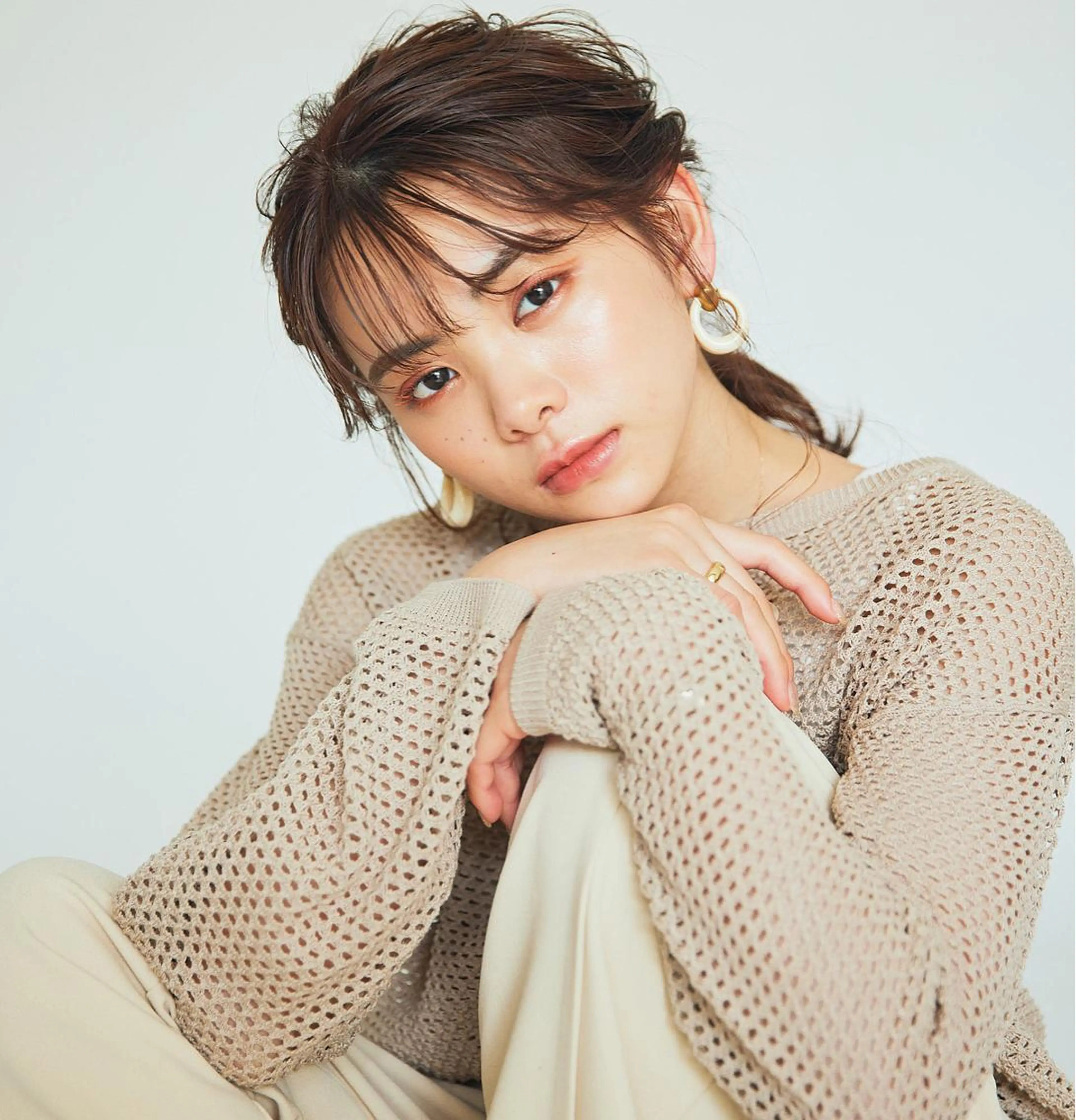 ヘアアレンジ カット ヘアカラー 細めハイライト🩶 ボブ/レイヤーカットのヘアスタイル