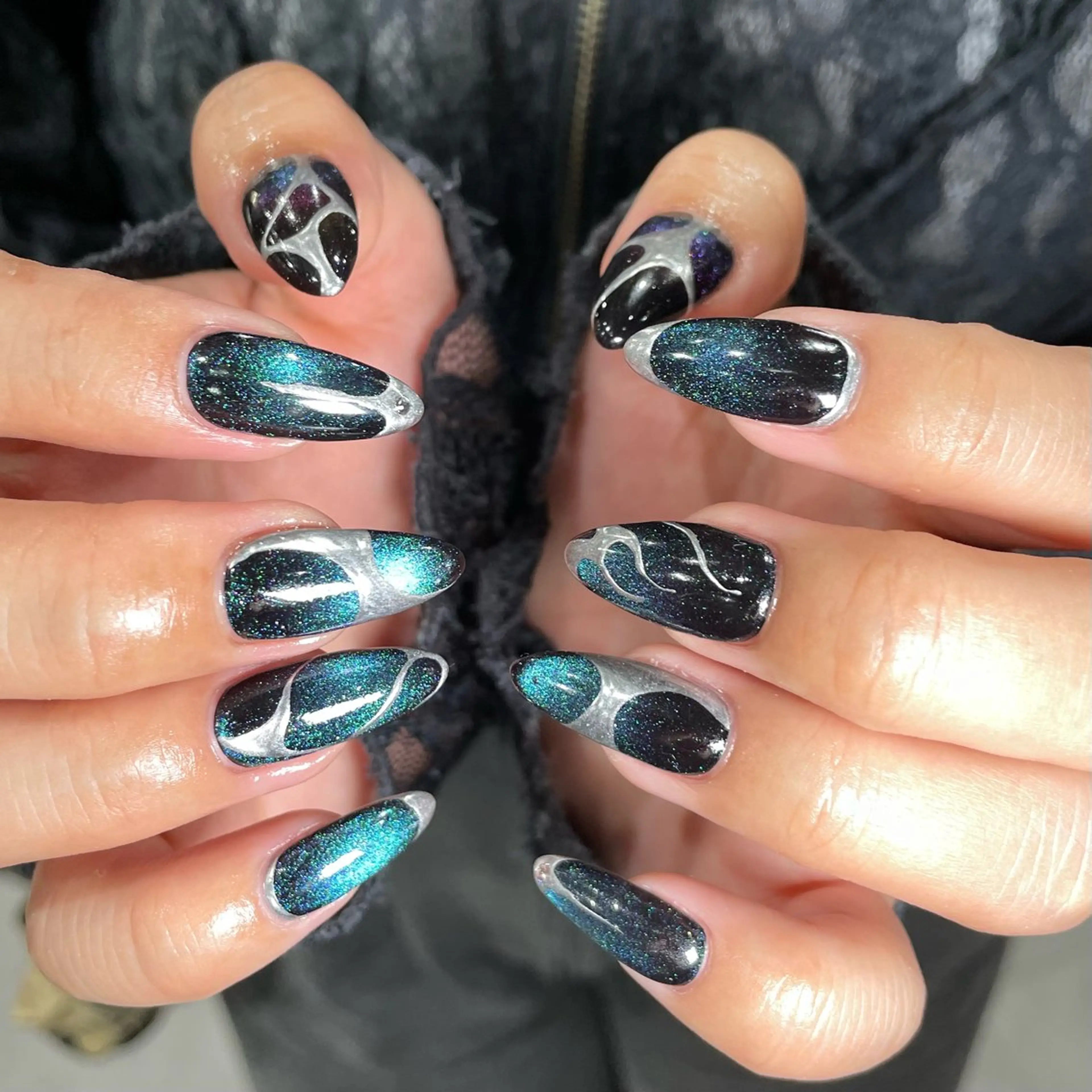 ネイル ハンドネイル Cleo 名古屋駅店 🖤Seraのネイルデザイン