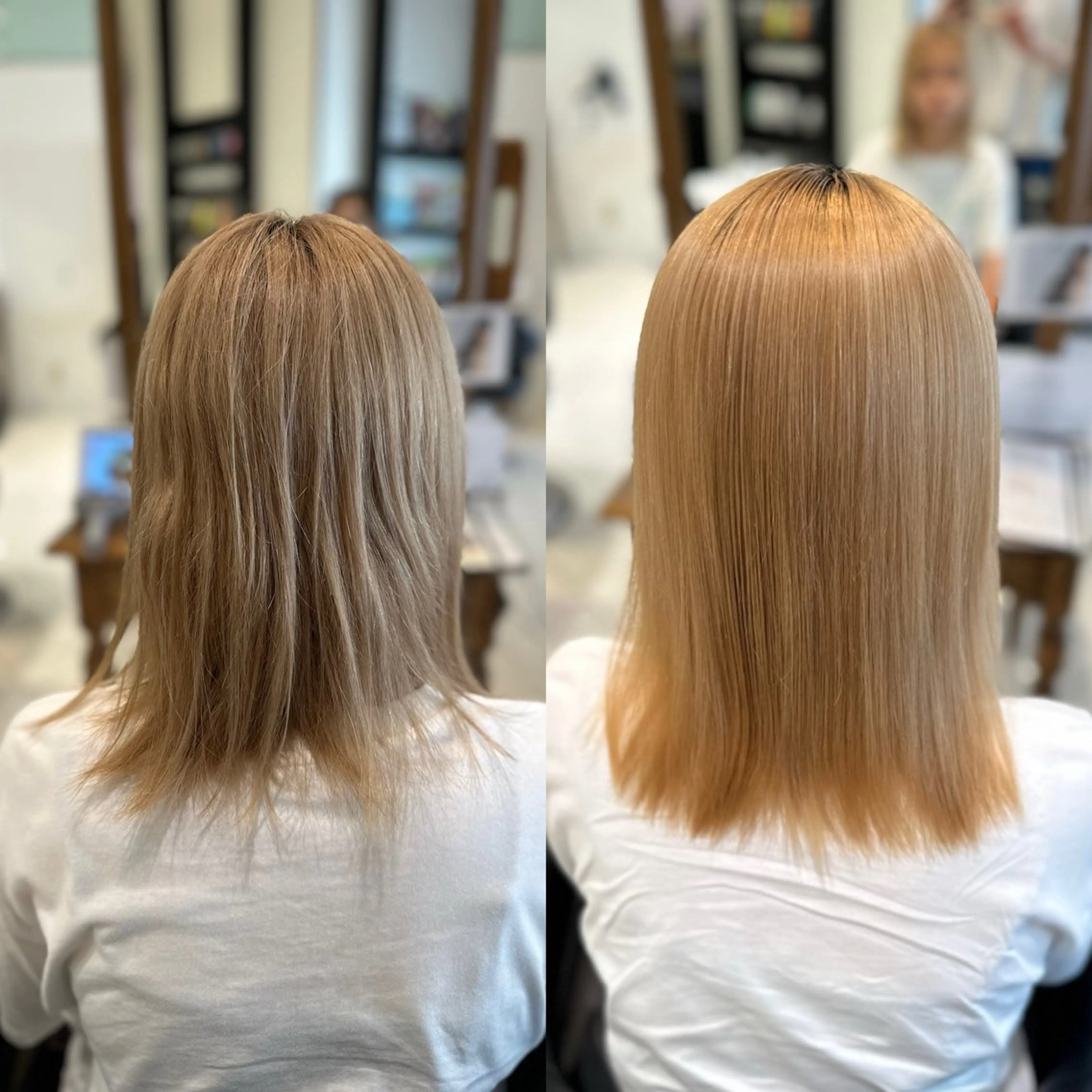 ブリーチ履歴1回の方はこちら✨髪質プレミアムストレート&トリートメントコース♪ ¥33000の写真