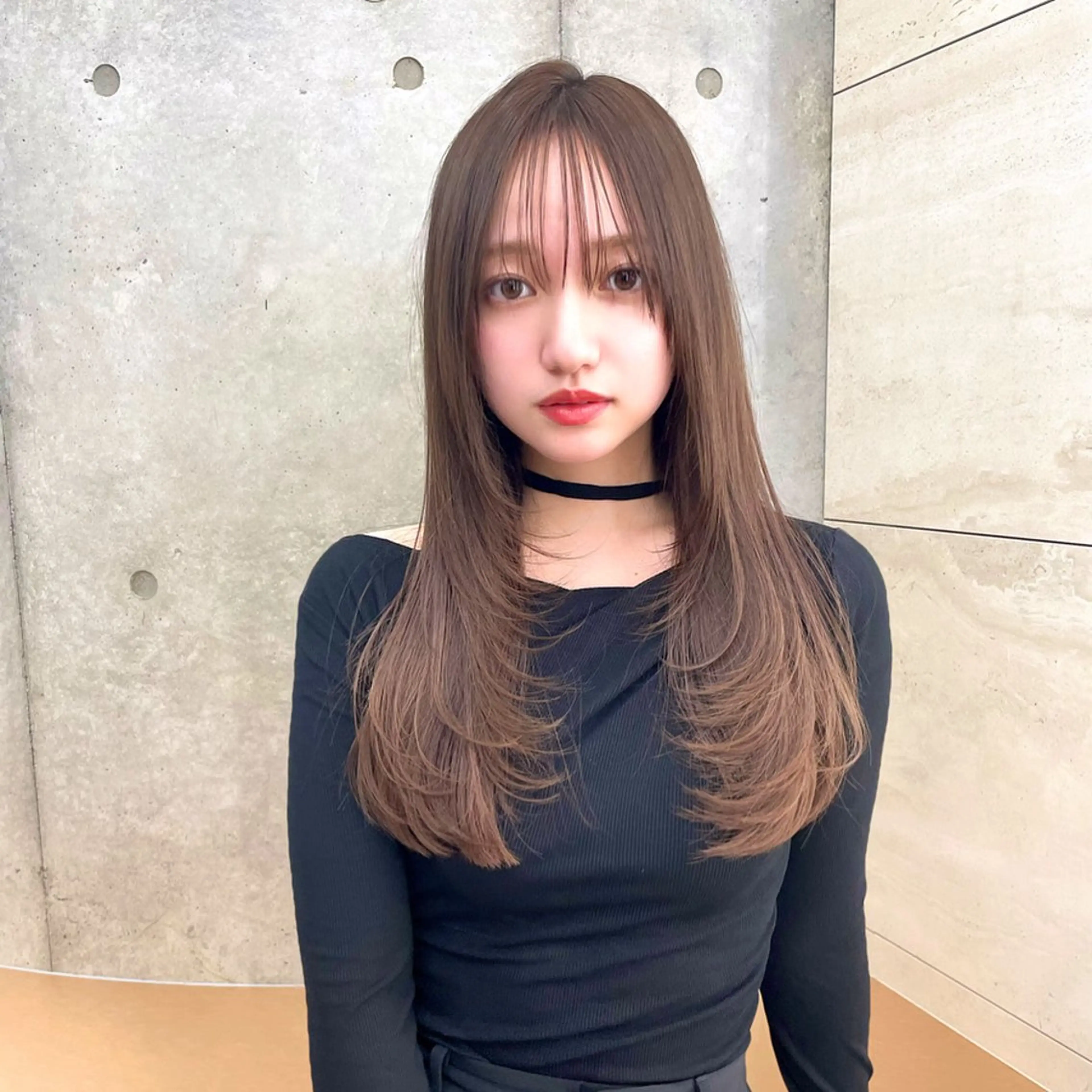 ロング カラー カット ヘアカラー トリートメント 韓国ヘア🇰🇷 レイヤー/芝春樹のヘアスタイル