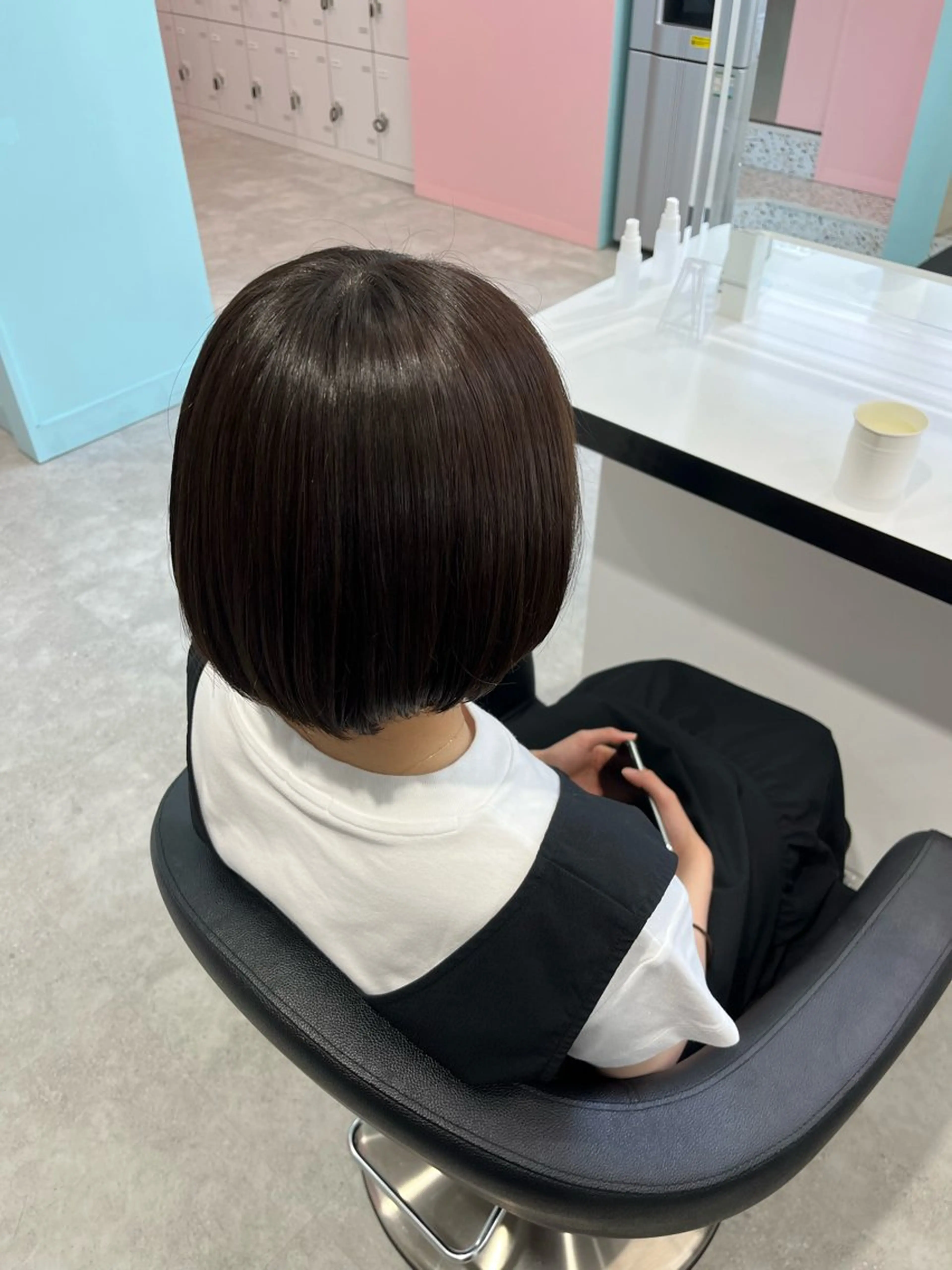 ショート カラー みう/仙台/暖色/ 艶髪/顔周りカット/のヘアスタイル