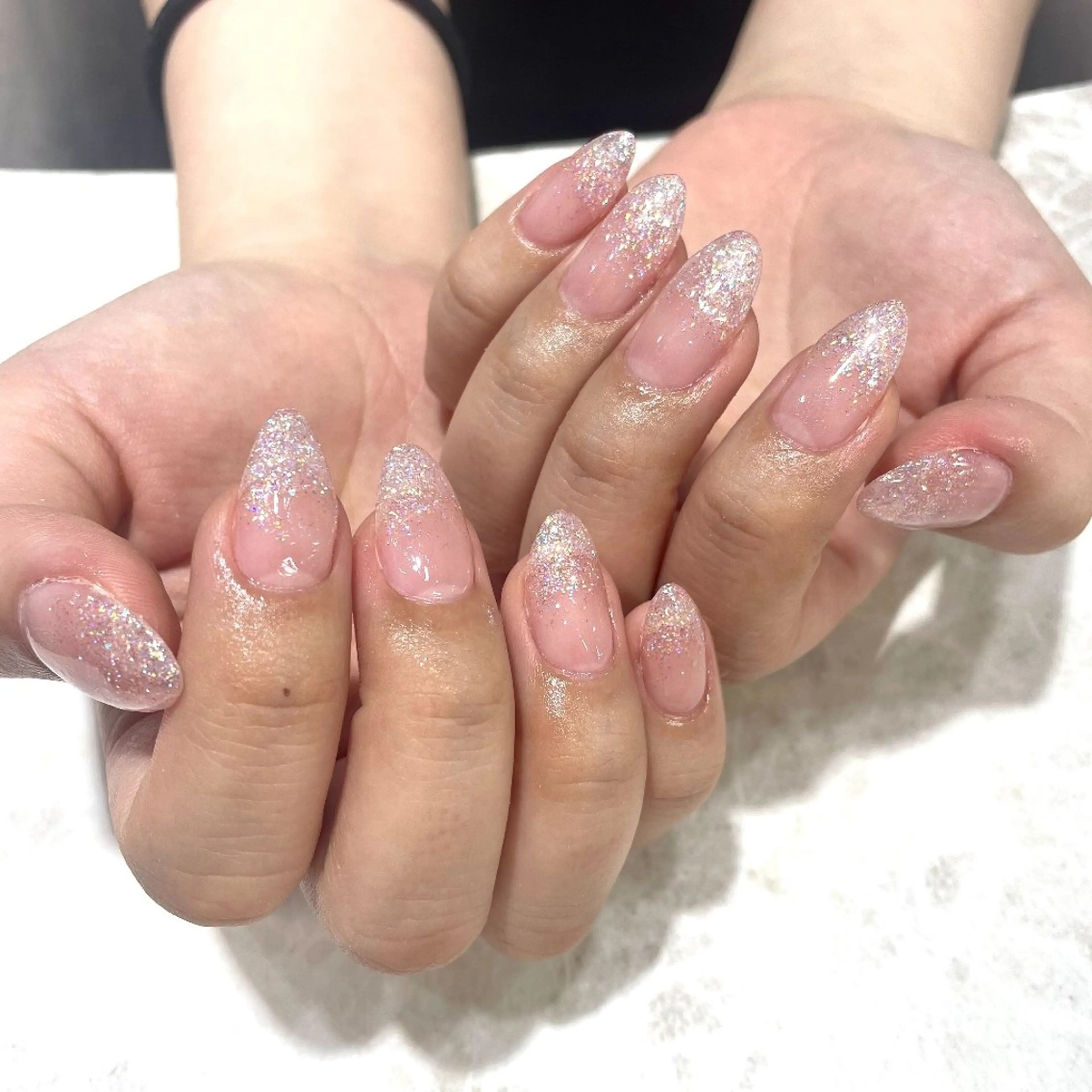 ネイル ラメ(グリッター) WINK所属・吉澤 響香のネイルデザイン