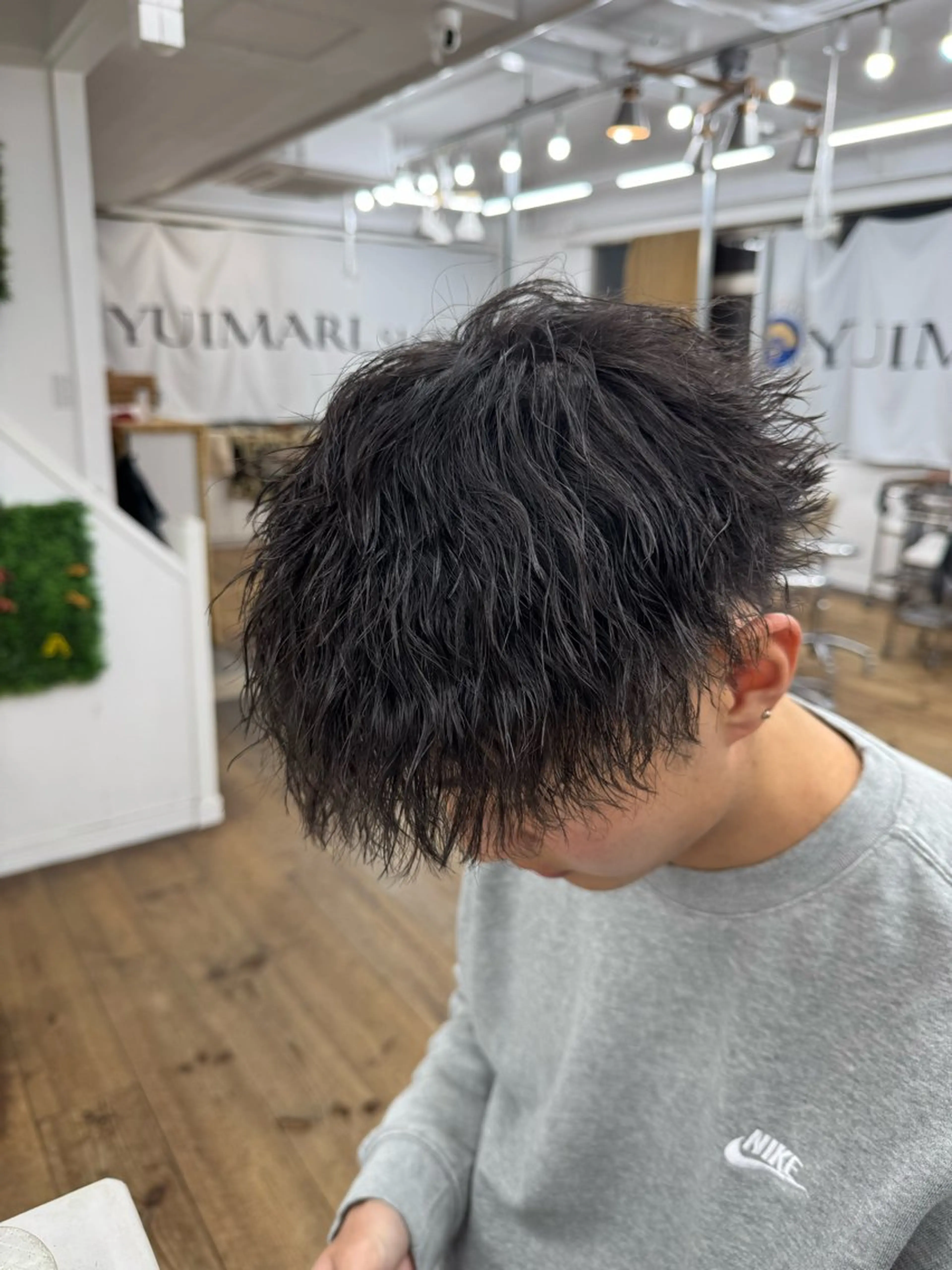 ショート パーマ メンズ マッシュ カット パーマ メンズ特化サロン ユウヘイのヘアスタイル