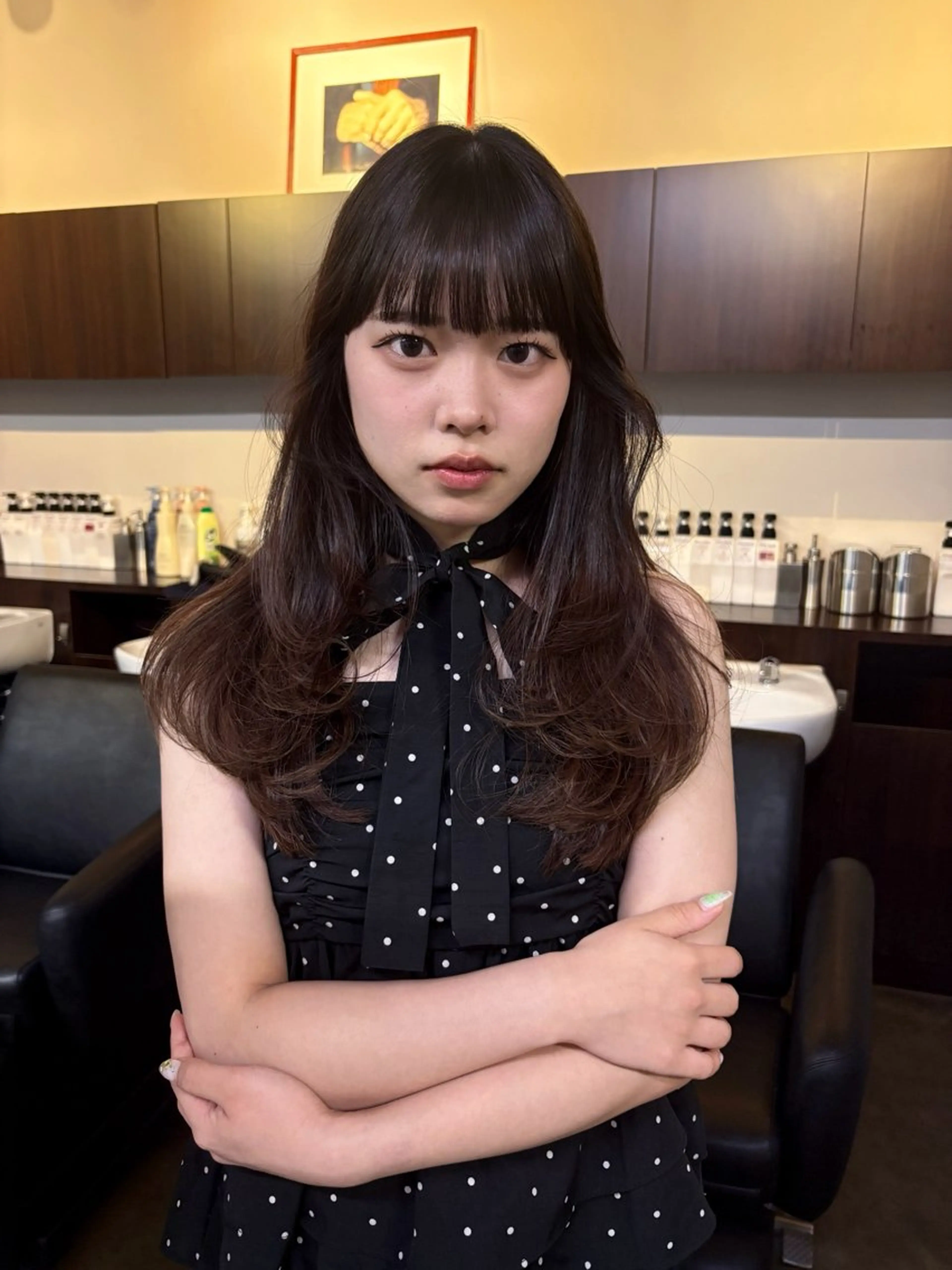 ロング ハイトーン レイヤー🎀meiのヘアスタイル