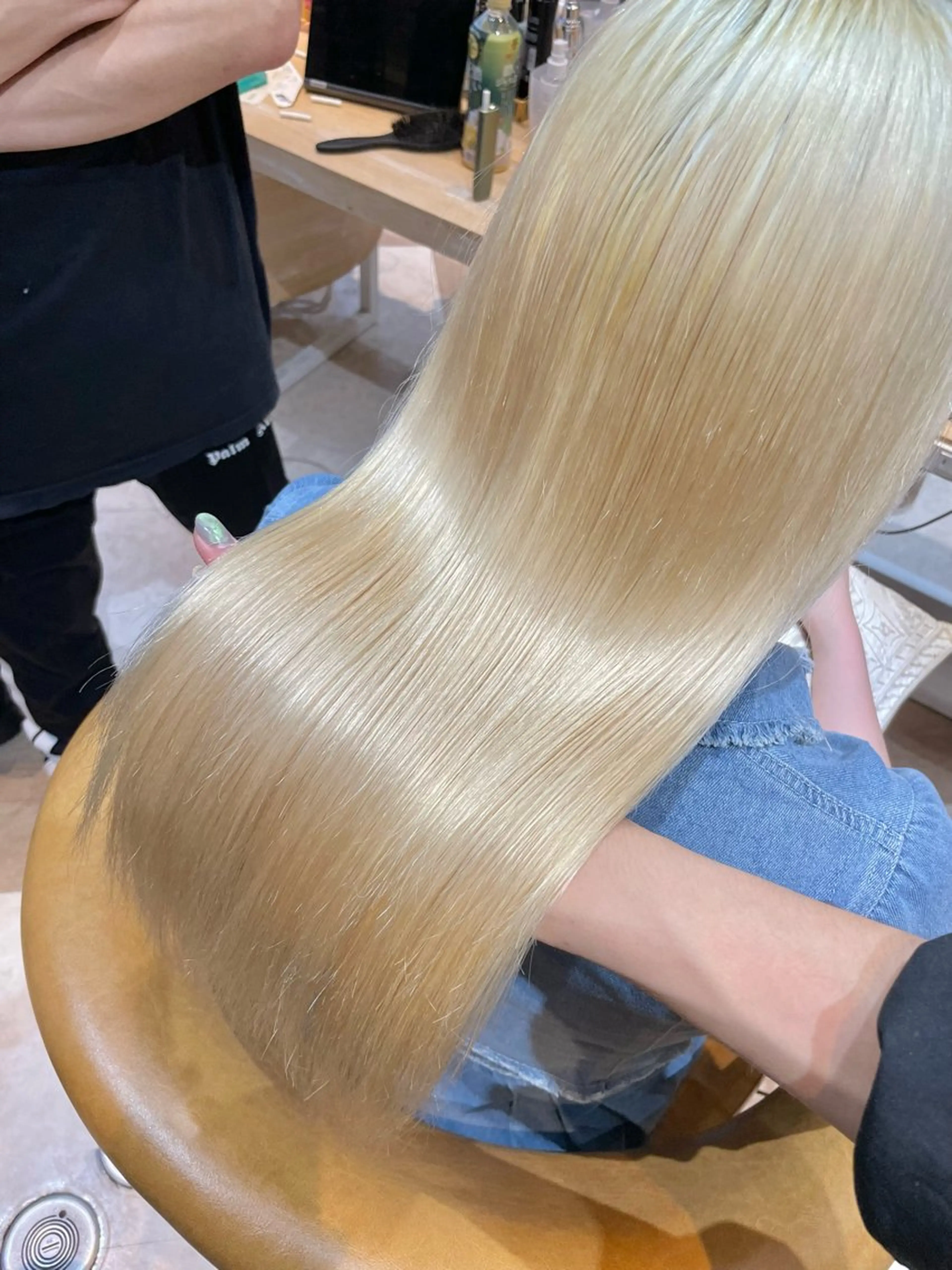 ロング カラー バレイヤージュ ブリーチ ケアブリーチ ダブルカラー グラデーションカラー 美髪/カラー 美容院🌈渡辺隼也のヘアスタイル