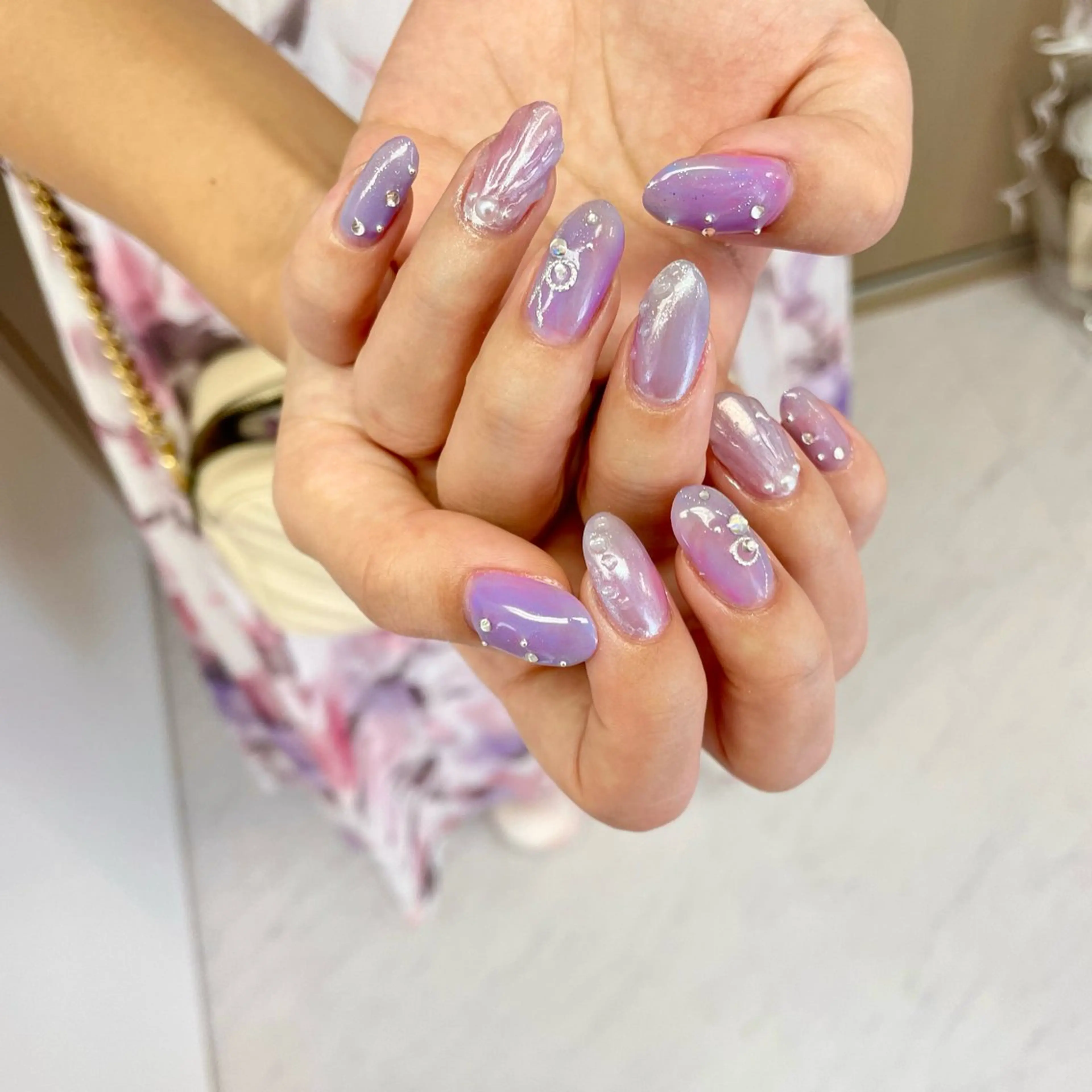 ネイル ハンドネイル 大阪福島 韓国まつげ Sayaka🤍🐩のマツエク・マツパデザイン