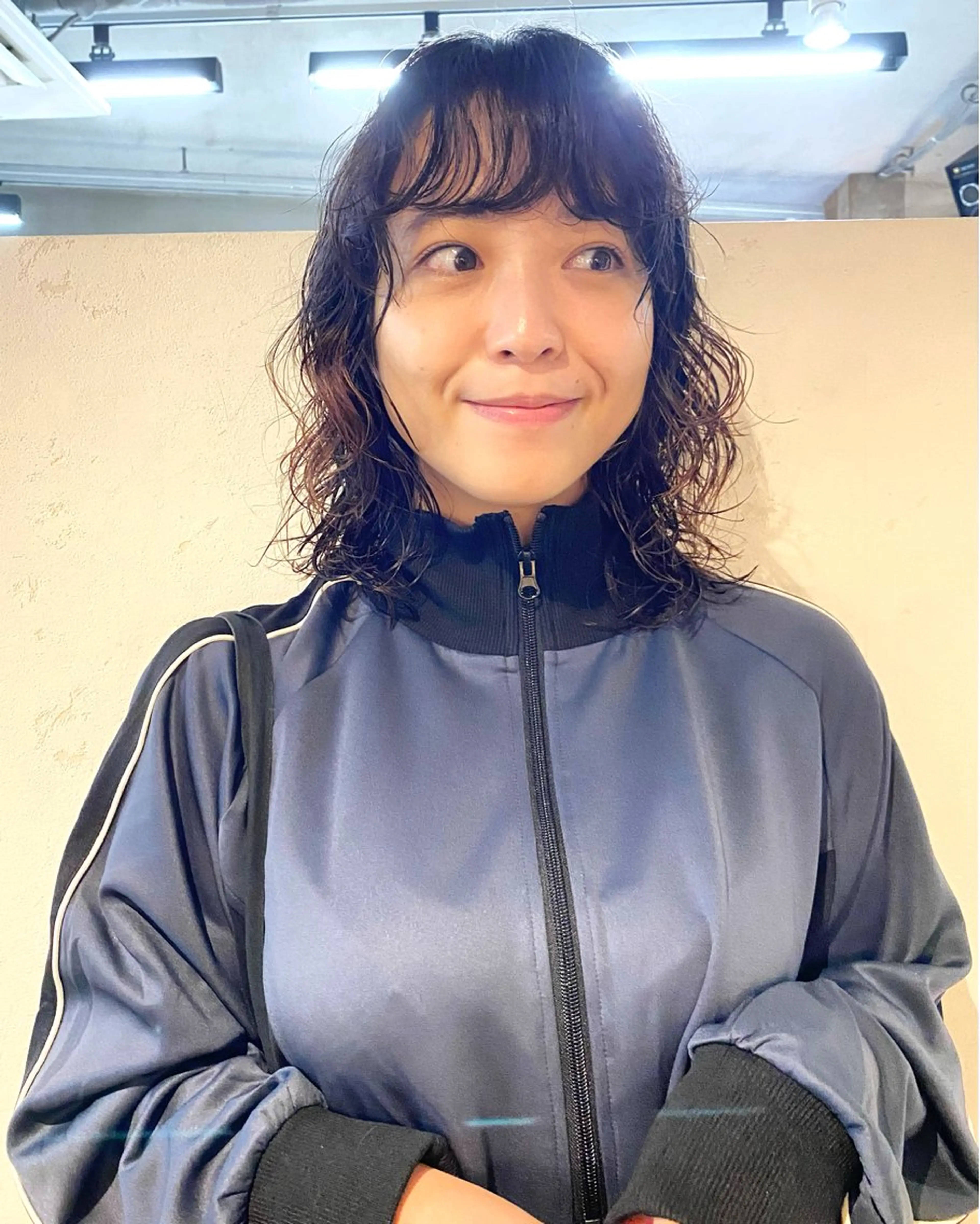 ミディアム パーマ カット パーマ トリートメント 下北沢 soiのヘアスタイル