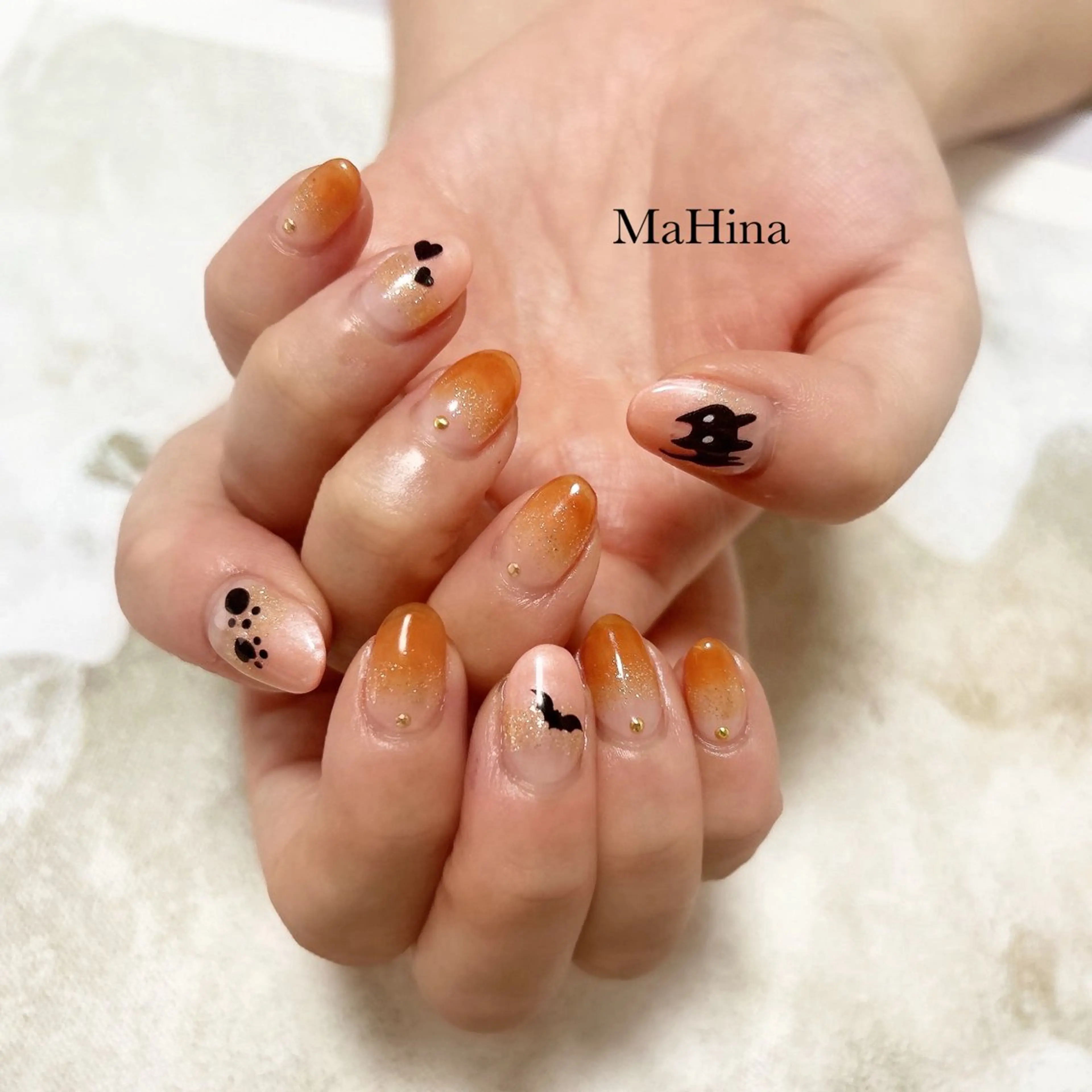 ネイル ジェルネイル ハロウィン ハンドネイル Healing Salon...MaHina(マヒナ)所属・MaHina🌙 salonのネイルデザイン
