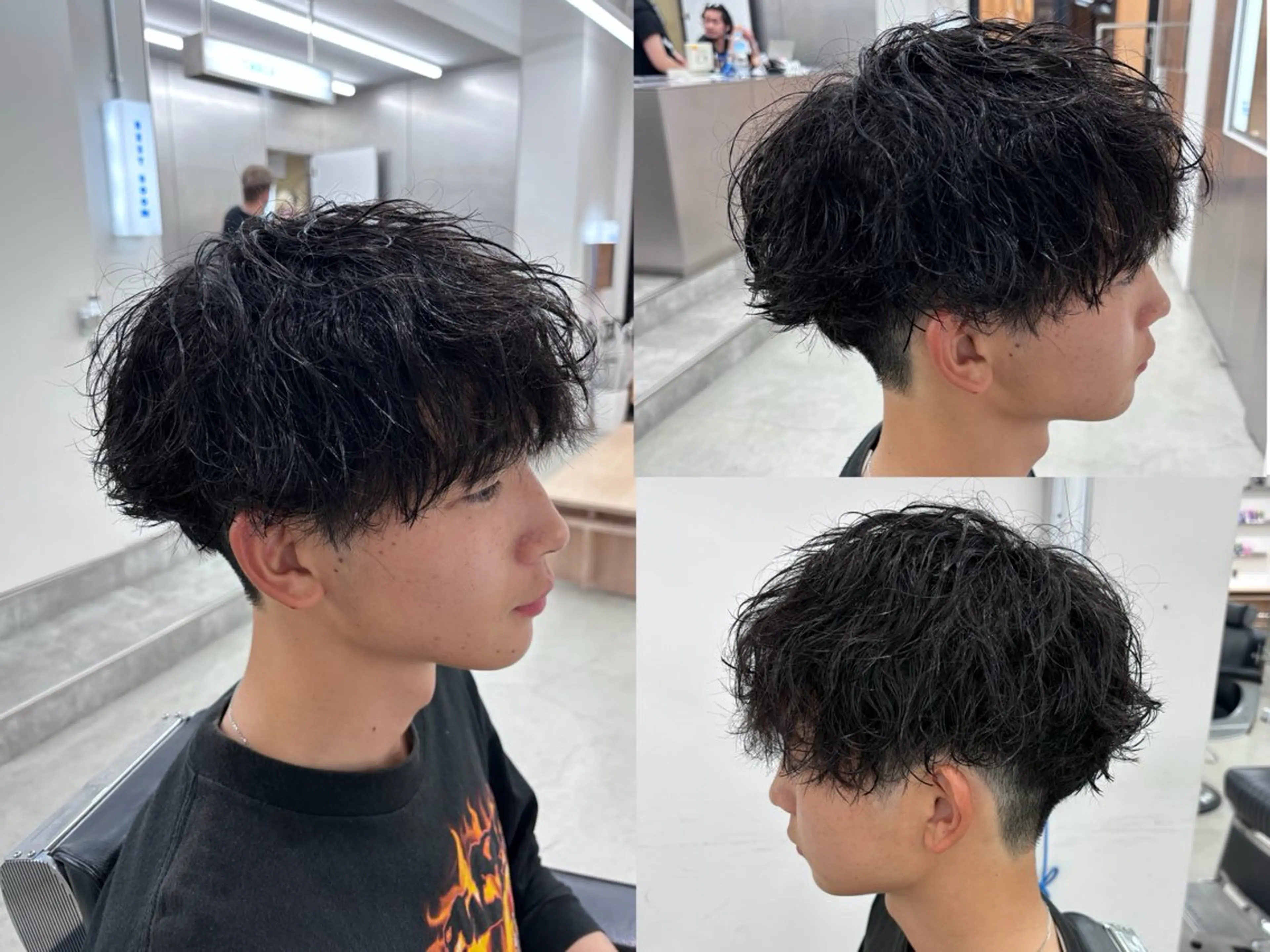 パーマ メンズ メンズパーマ スパイキーショート 波巻きパーマ 土岐 仁/メンズ専門 パーマ特化美容師🌀のヘアスタイル