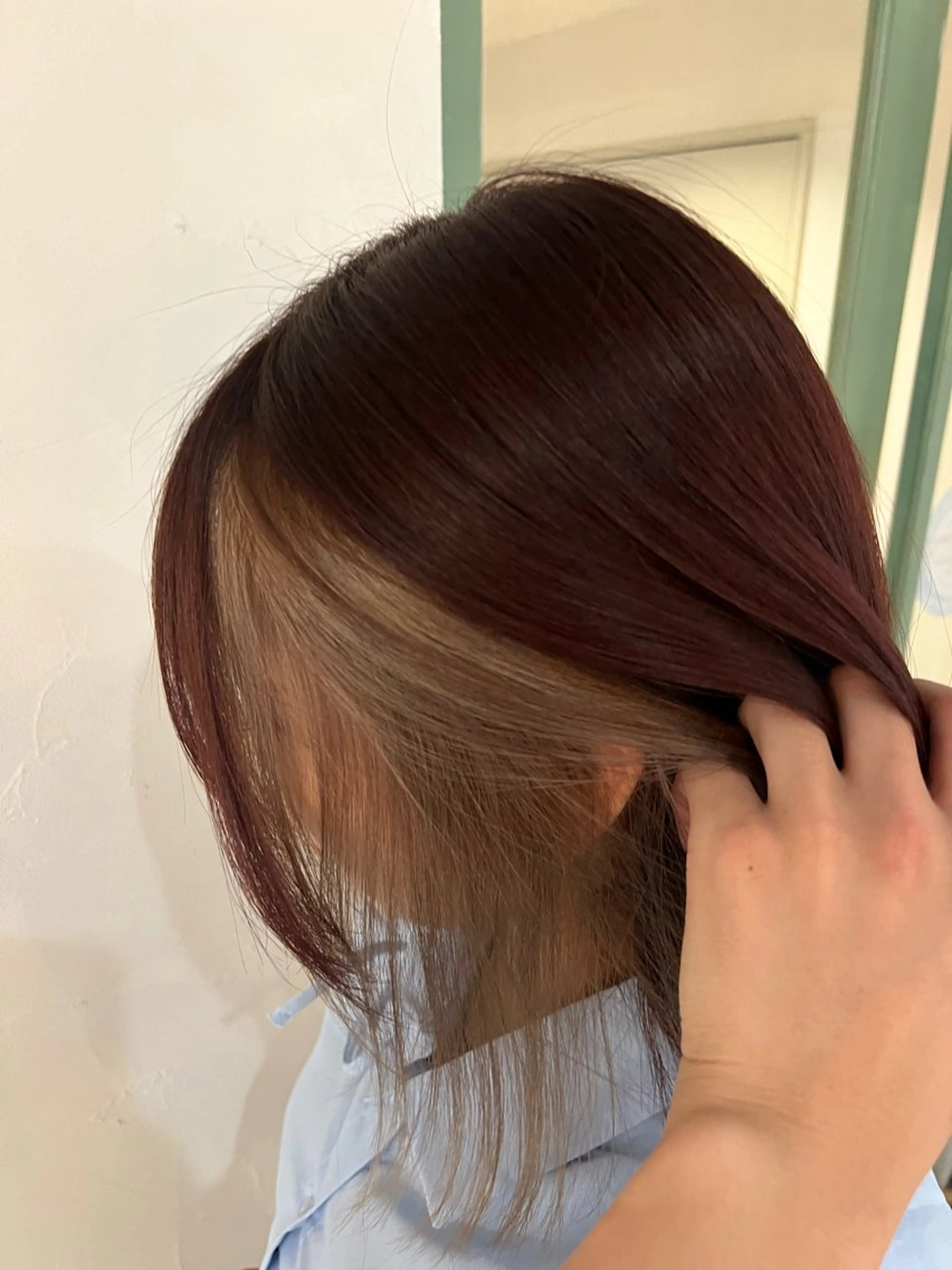 カラー ベージュカラー ブラウンカラー ピンクカラー soyon 心斎橋店のヘアスタイル