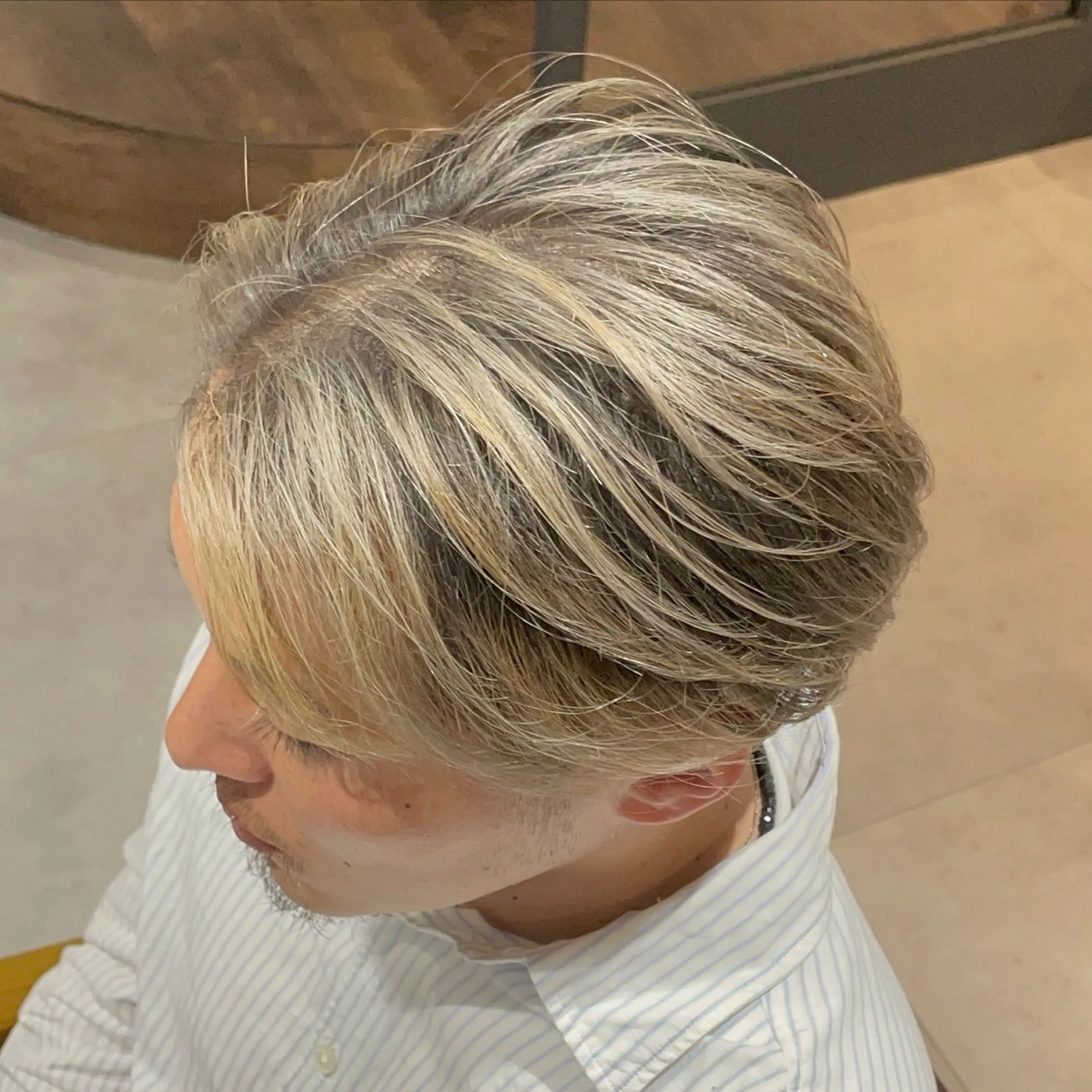 ショート カラー メンズ メンズバレイヤージュ バレイヤージュ レイヤーカット 髪質改善 【KEIKI】のヘアスタイル