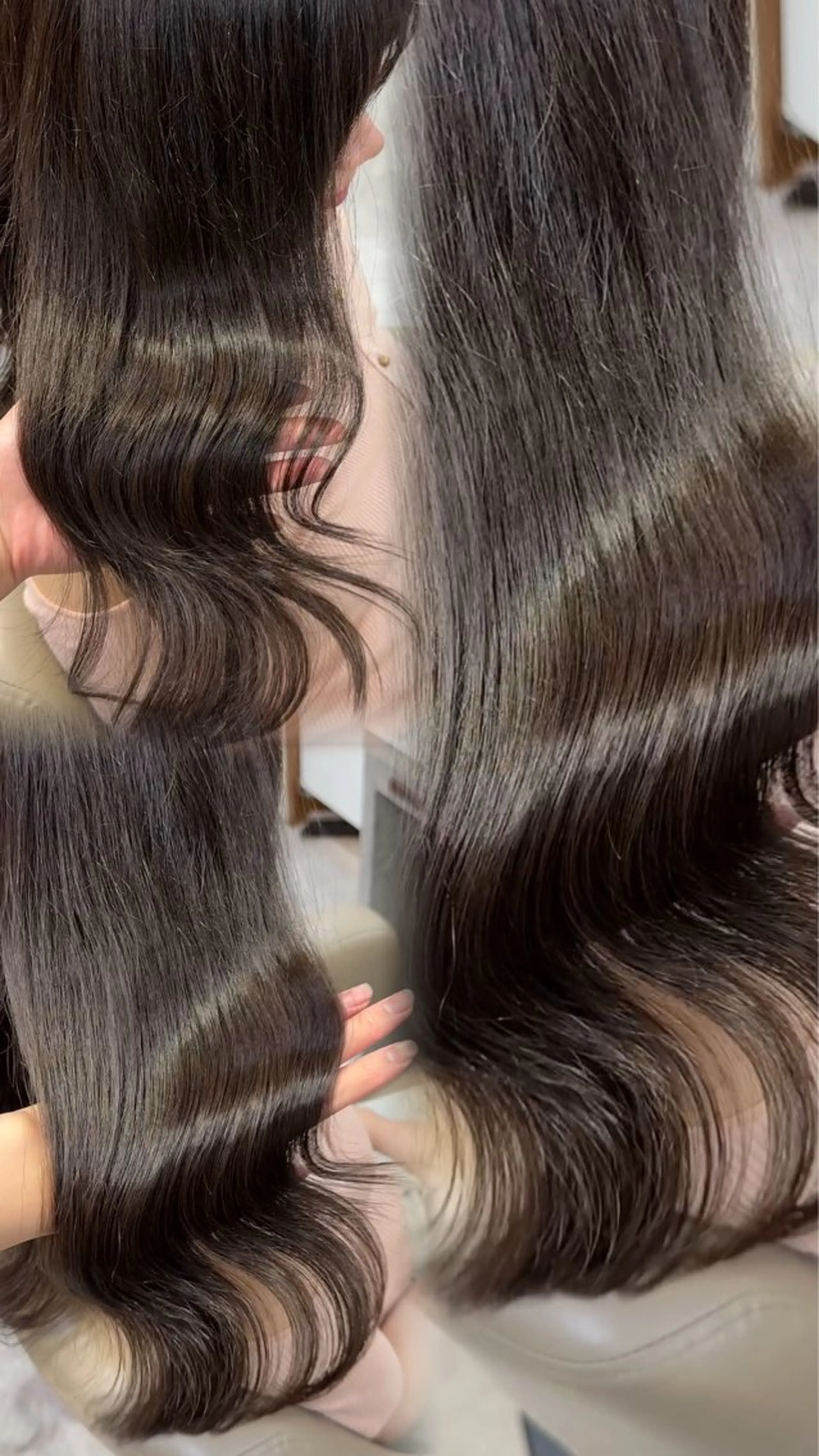 ロング カラー ヘアアレンジ 韓国/透明感カラー/ ももかのヘアスタイル