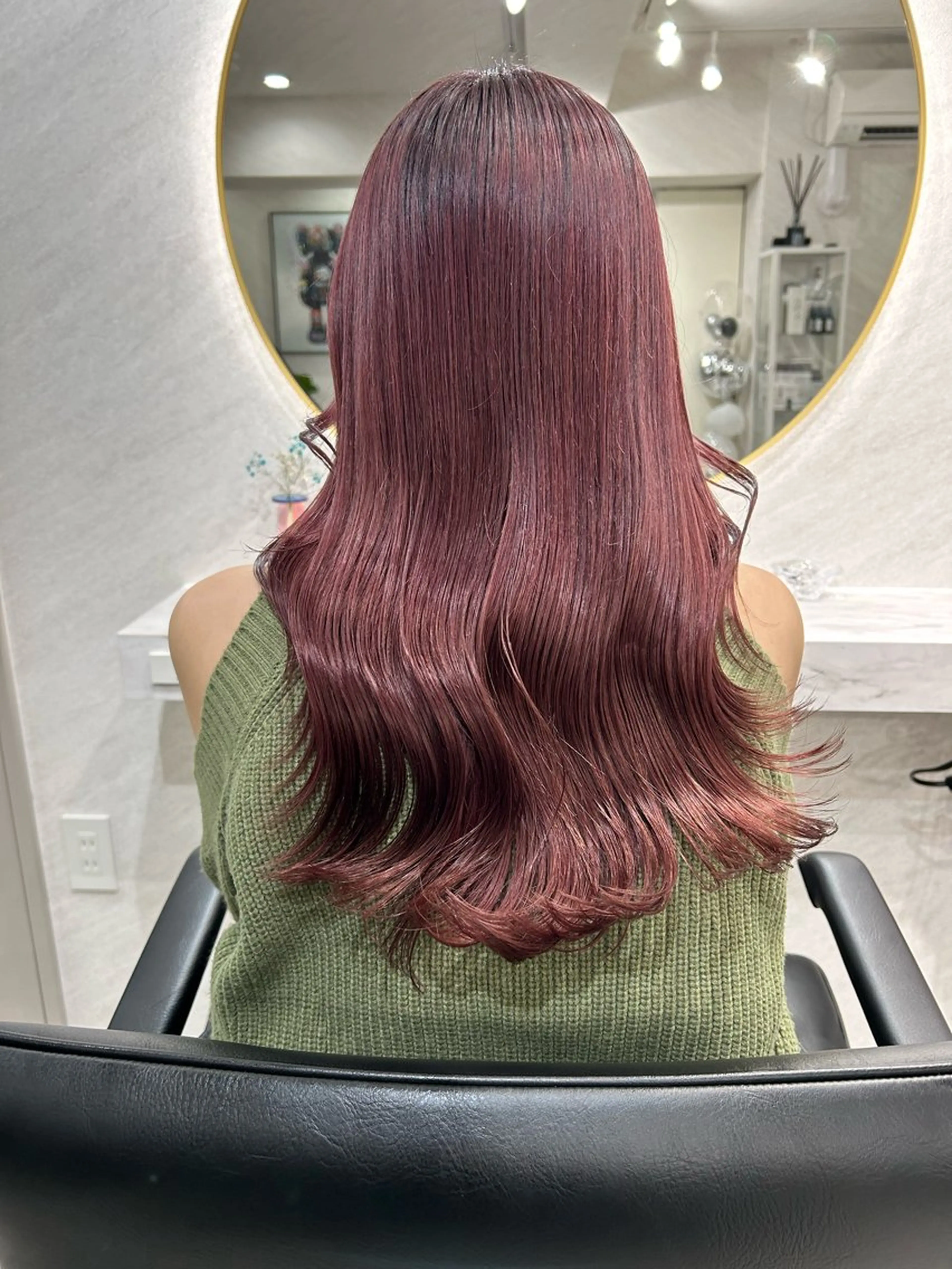 ロング カラー カット ヘアカラー トリートメント 髪質改善will hairdesignのヘアスタイル