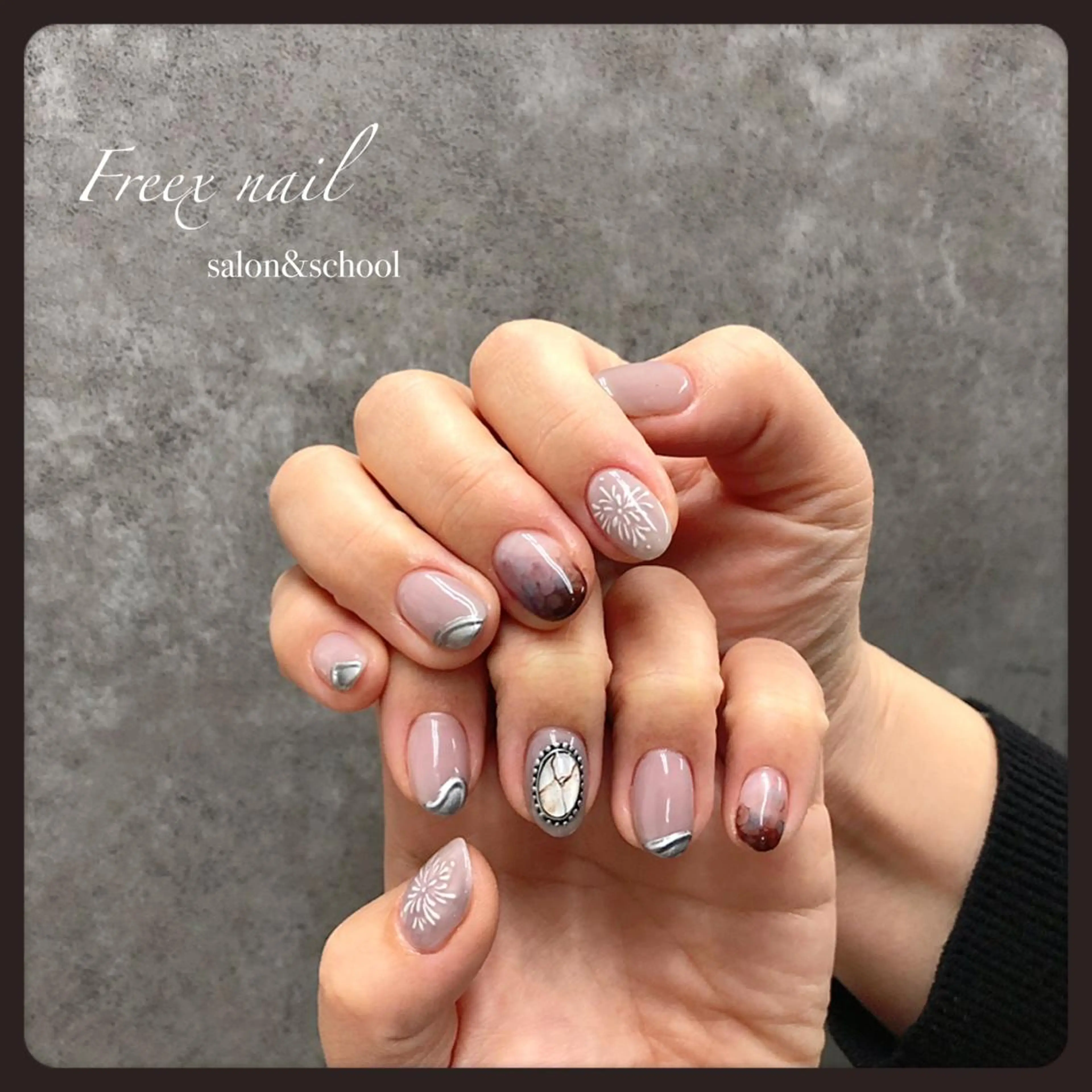 ネイル 持ち込み Freex nail所属・freex nail /ニュアンス/個性派のネイルデザイン