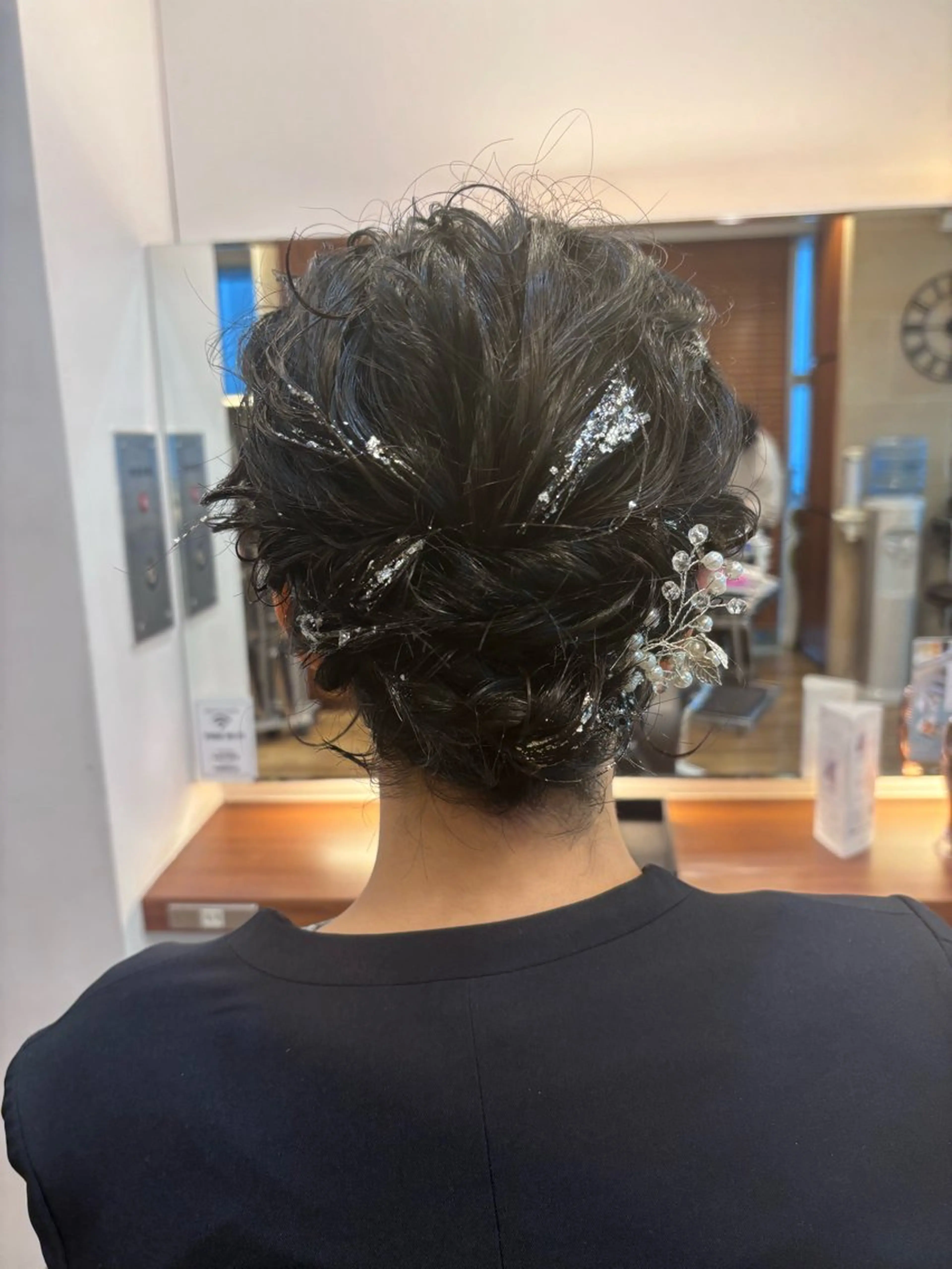 ショート ヘアアレンジ ヘアセット しみず さくら🌸のヘアスタイル