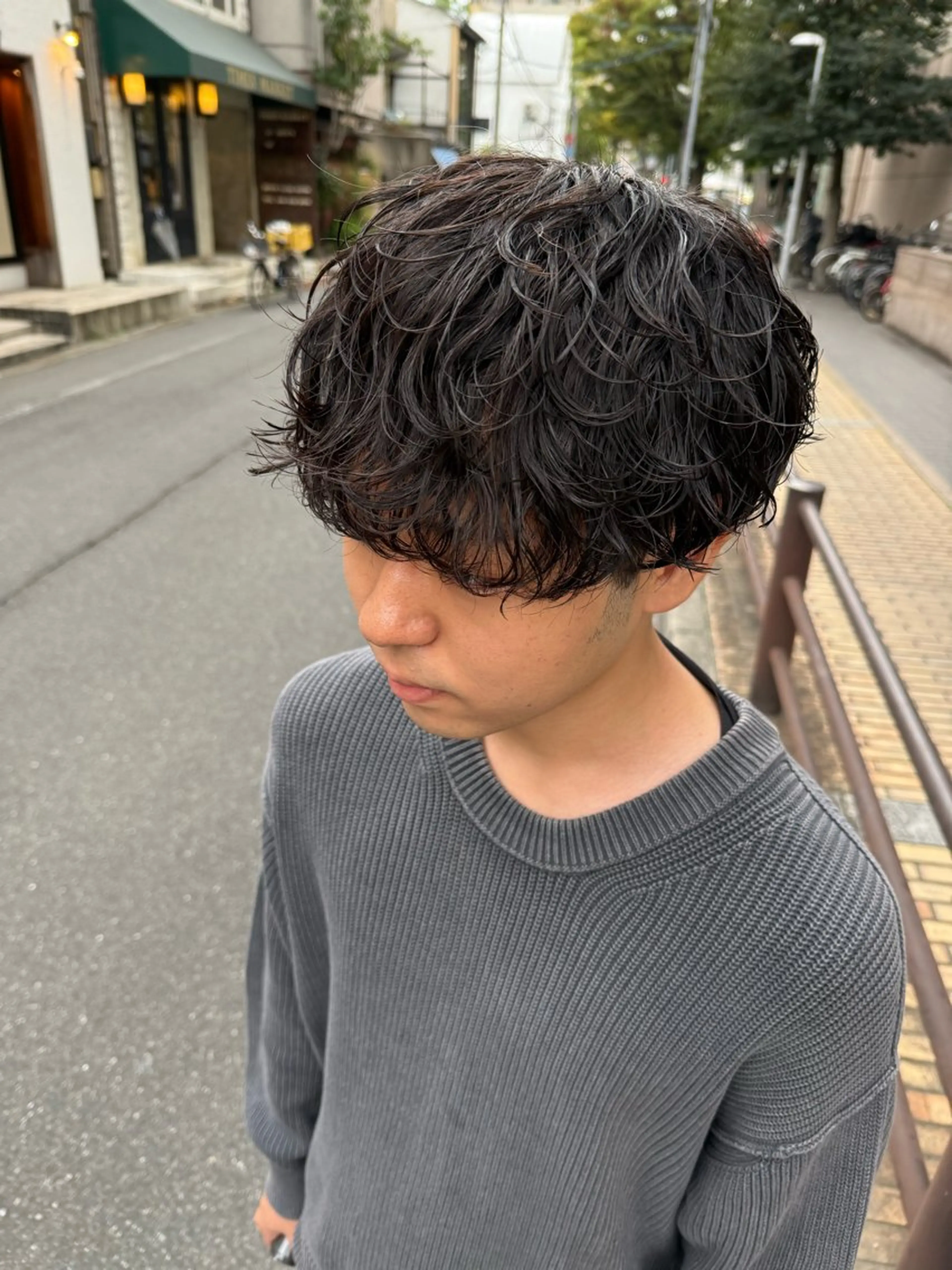 パーマ メンズ カット パーマ 【メンズパーマ専門】 質感職人/牧野成瀬のヘアスタイル