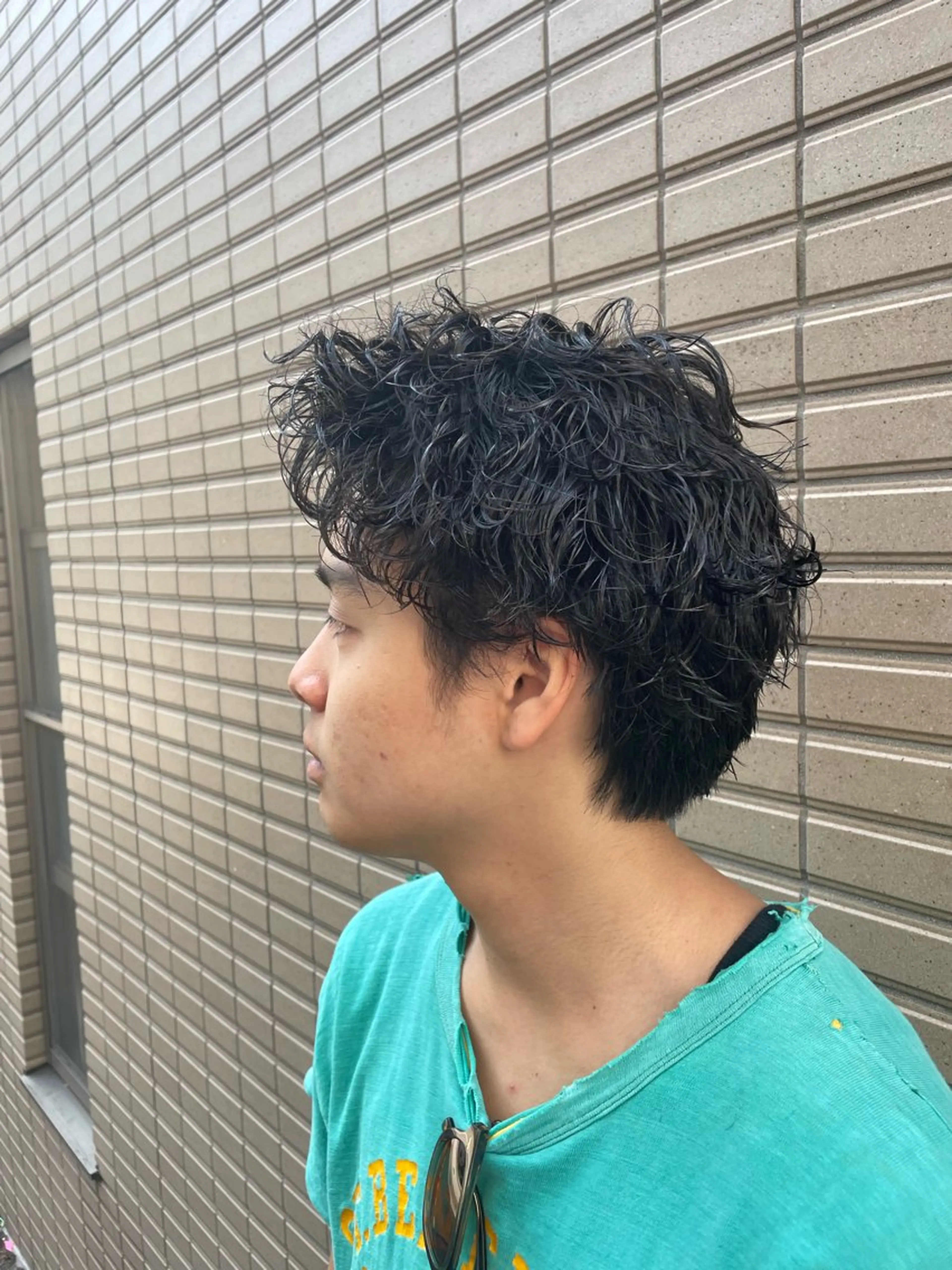 ミディアム パーマ メンズ SHUN メンズパーマのヘアスタイル