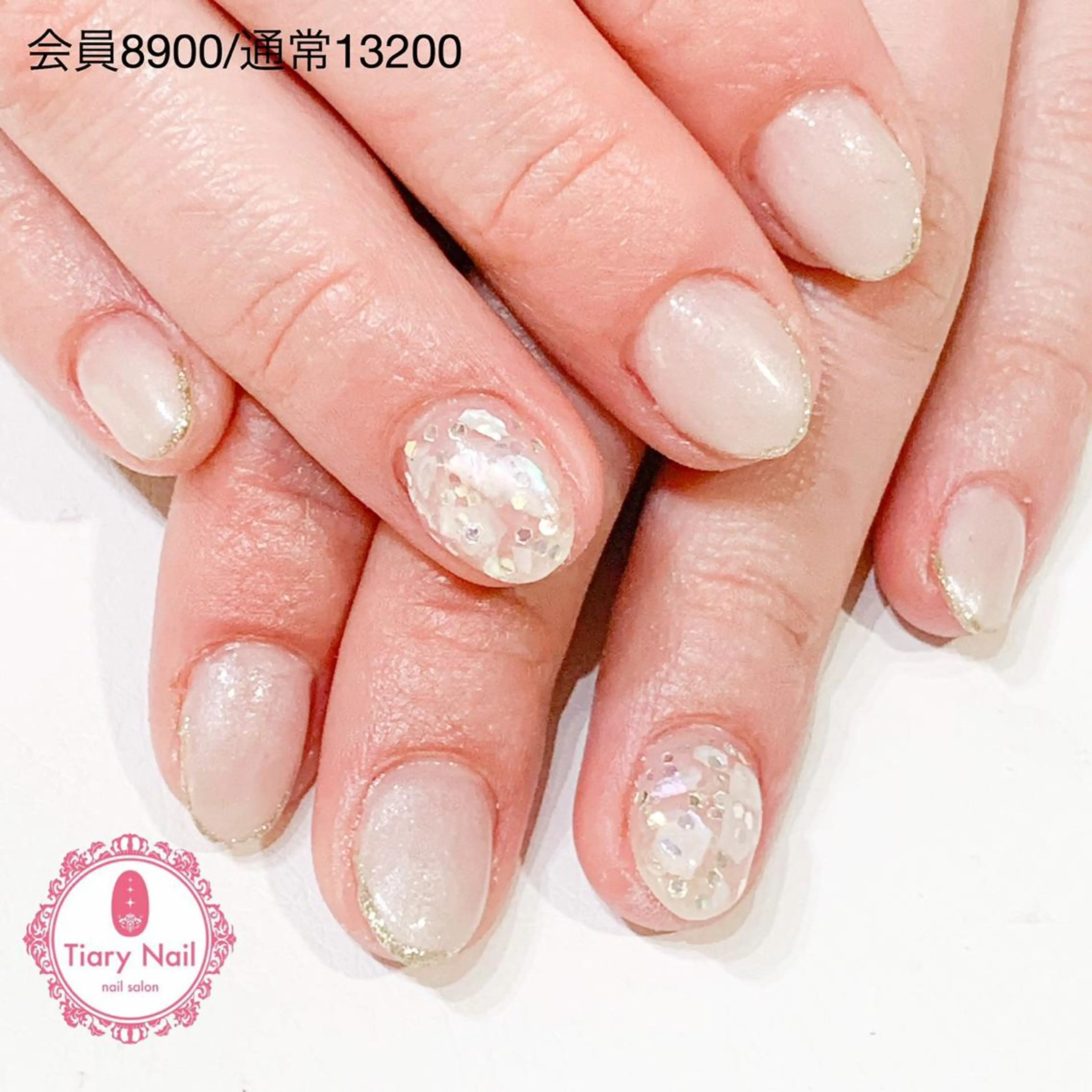 ネイル 桜ネイル 長さ出し オフィスネイル スカルプネイル シンプルネイル 💗🪽Tiary Nail🪽💗のネイルデザイン