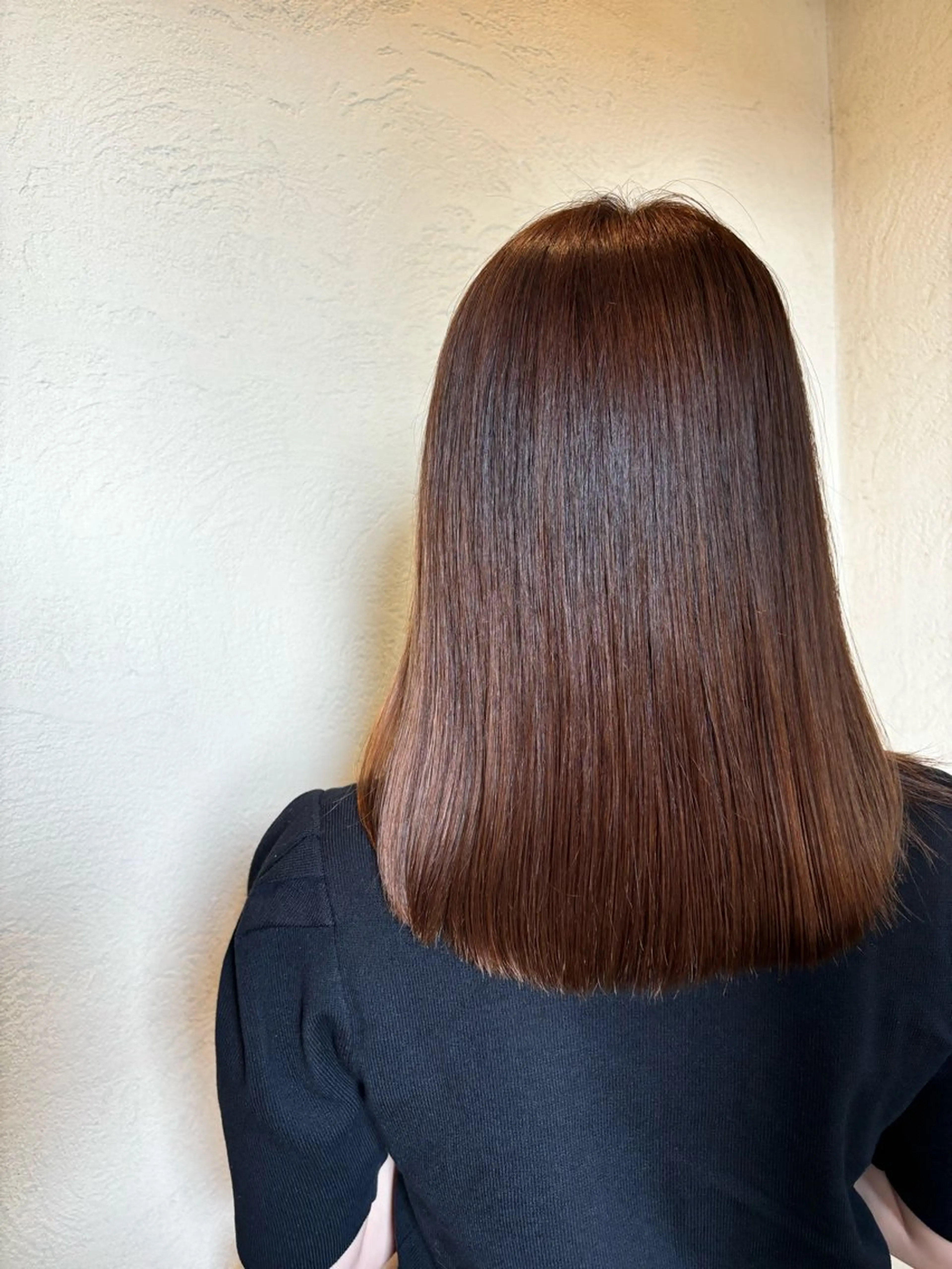 セミロング ルプラボウ／艶カラー ／髪質改善／アサミのヘアスタイル