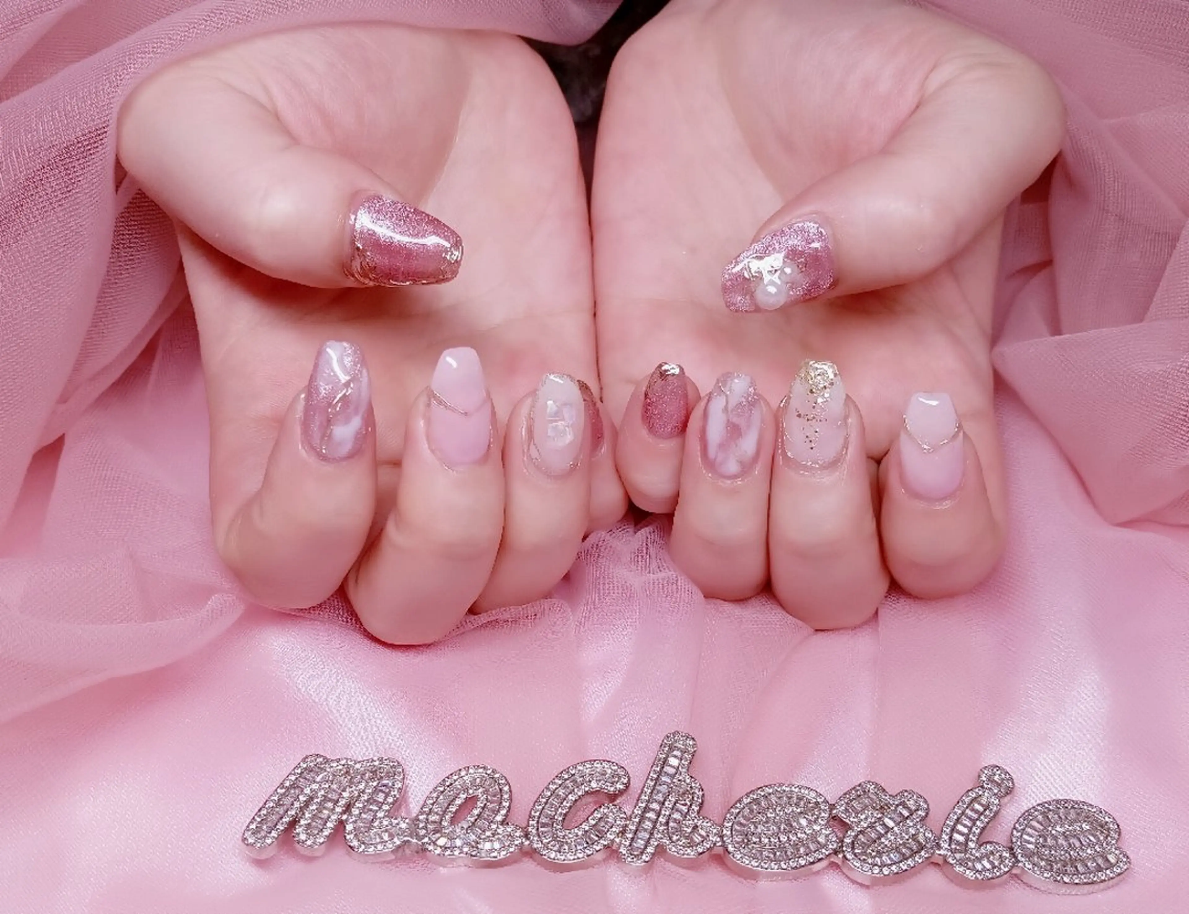 ネイル ニュアンスネイル 春ネイル ハンドネイル Nail Salon macherieのネイルデザイン