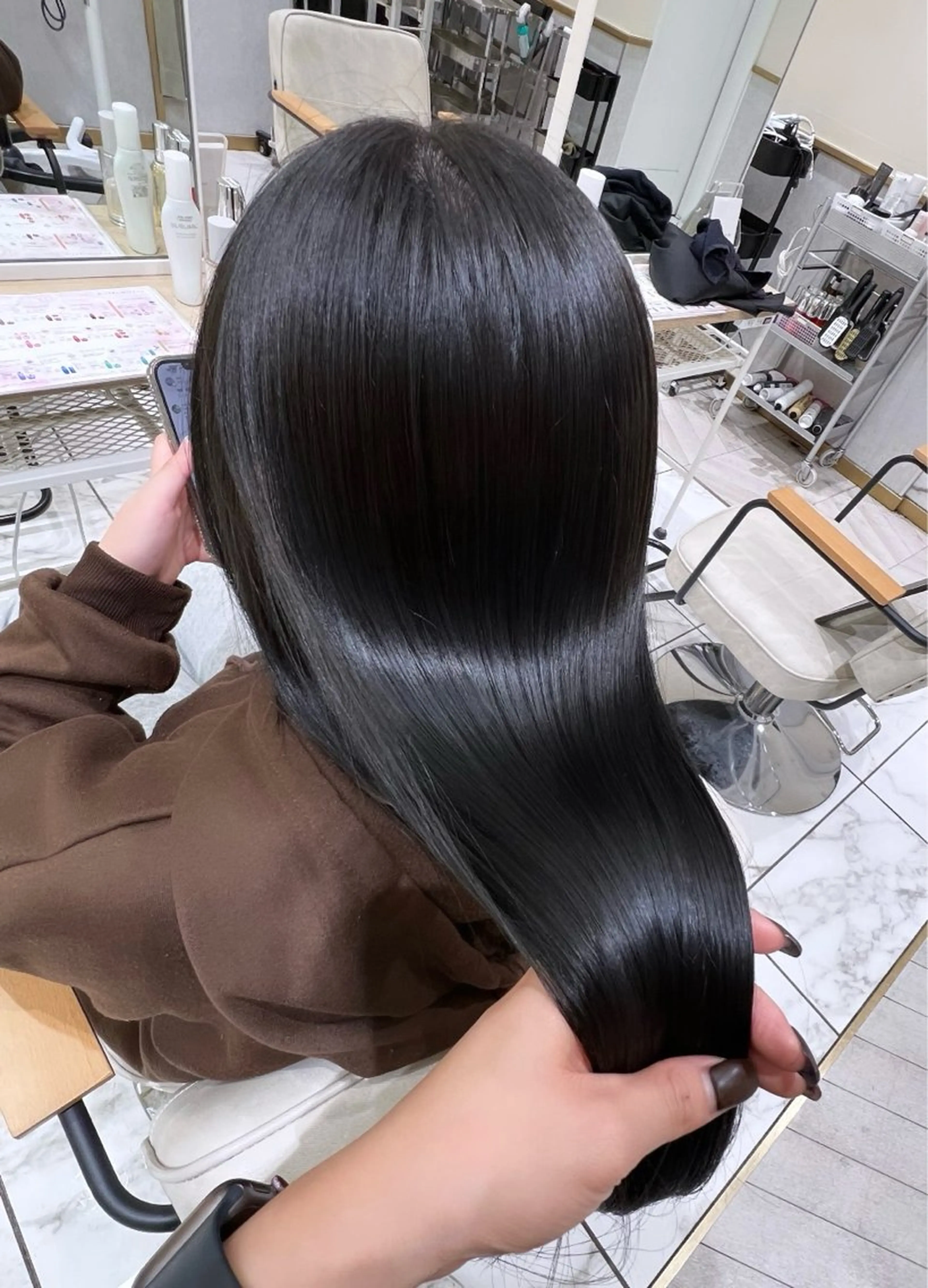 ロング カラー ブルーカラー ヘアカラー 学生人気no.1 🦋ナツミのヘアスタイル