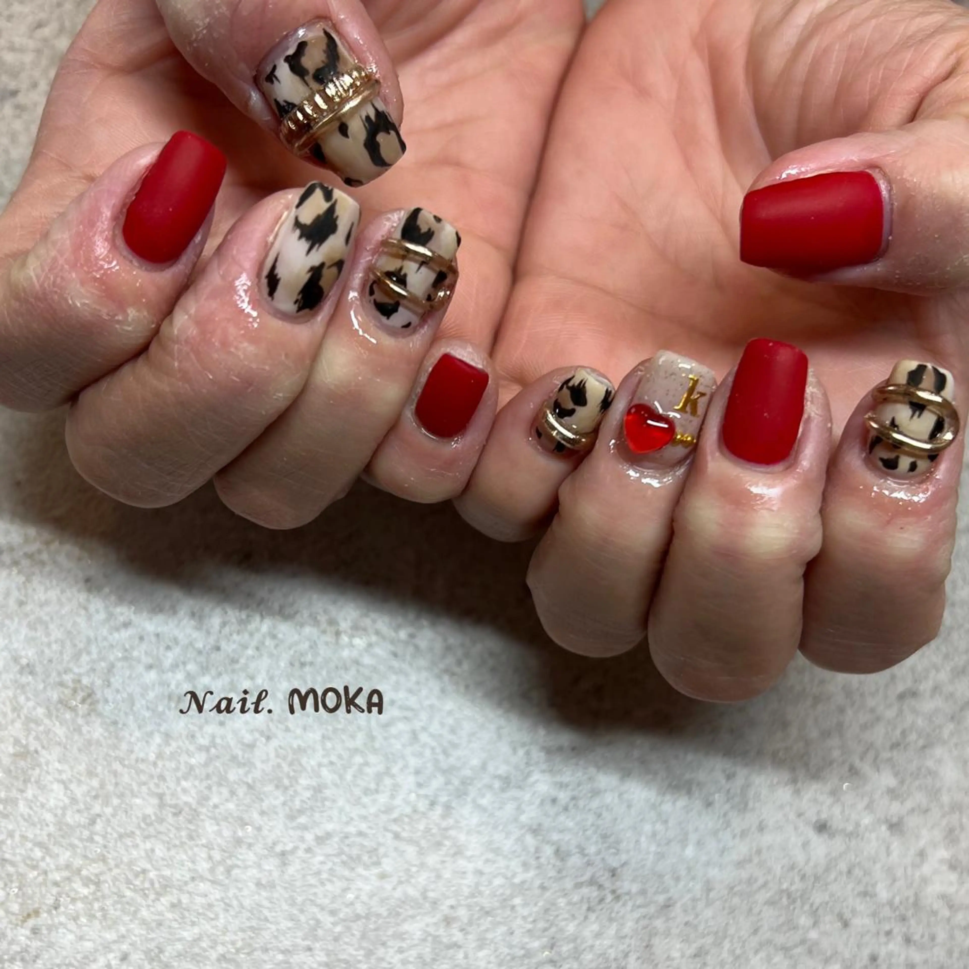 ネイル アニマル柄 nail salon MOKAのネイルデザイン