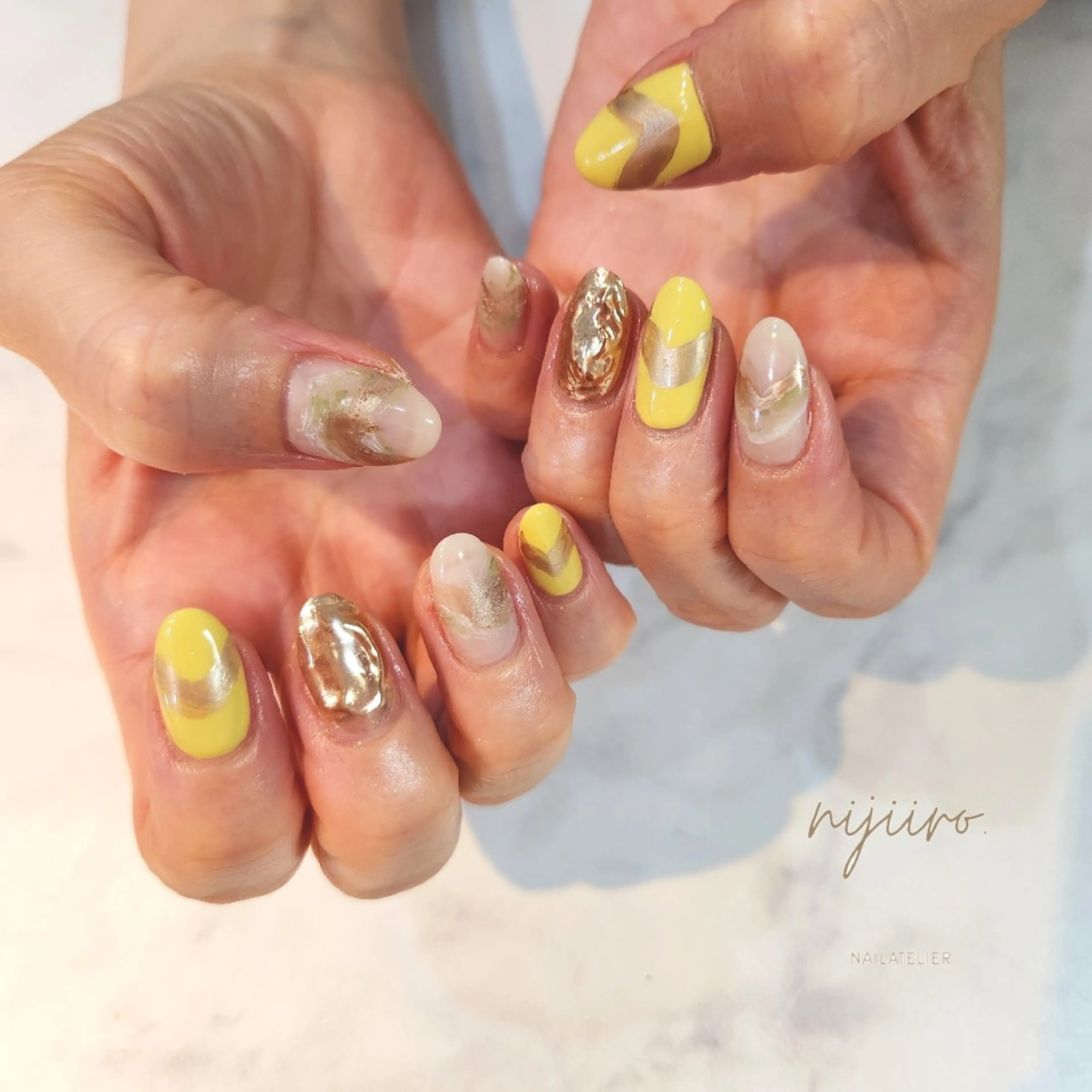 ネイル ハンドネイル nailatelier nijiiro.所属・nijiiro🌈 サトウのネイルデザイン