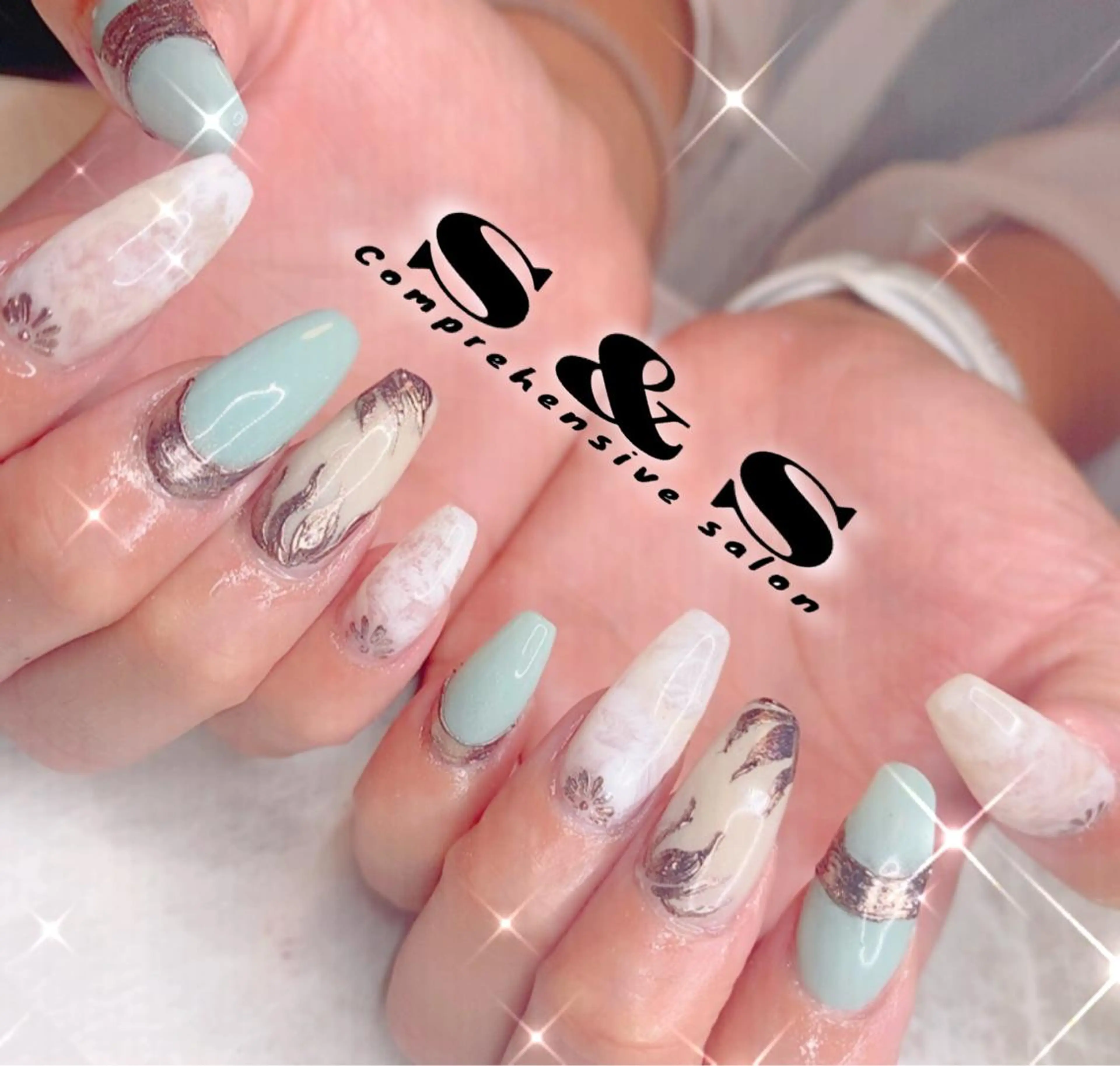 ネイル アートネイル 長さ出し メンズネイル 持ち込み スカルプネイル S&S 村田小百合のネイルデザイン