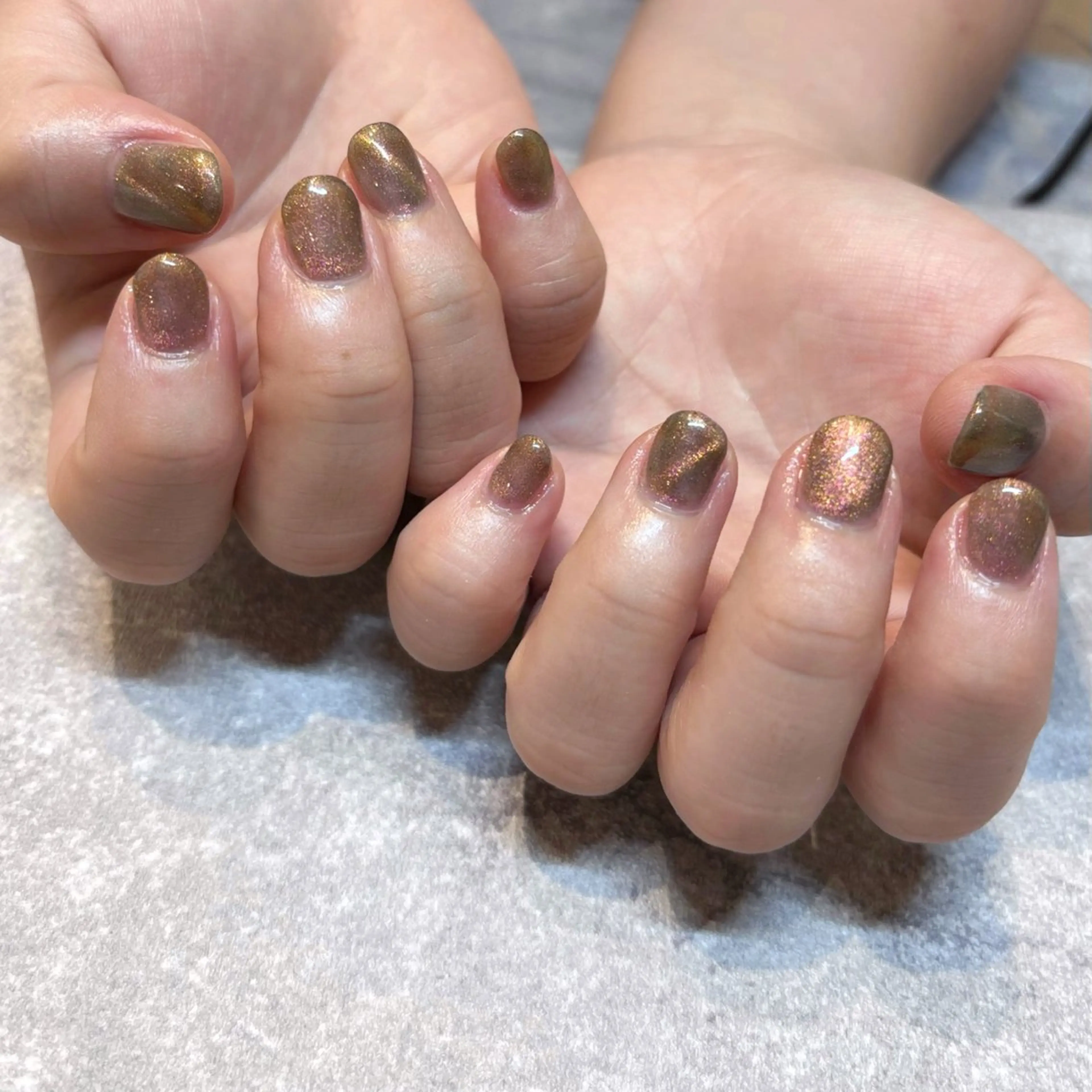 ネイル マグネットネイル ピンク ぷっくりネイル L'idea nail〈ラ・イデア・ネイル〉所属・L'ideanail AZUのネイルデザイン