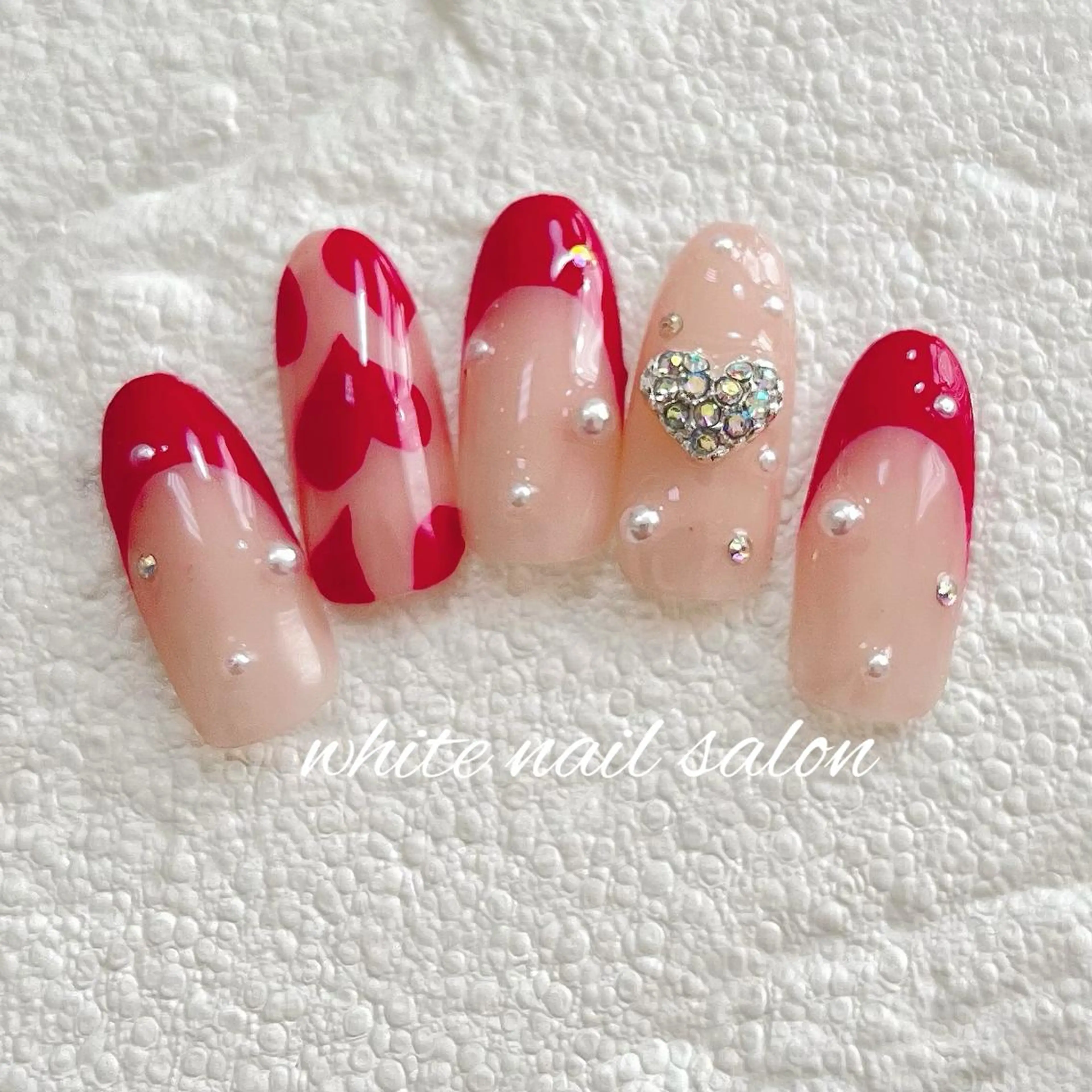 ネイル フットネイル ジェルネイル ハードジェル ラメ(グリッター) 持ち込み ハンドネイル white nail salonのネイルデザイン