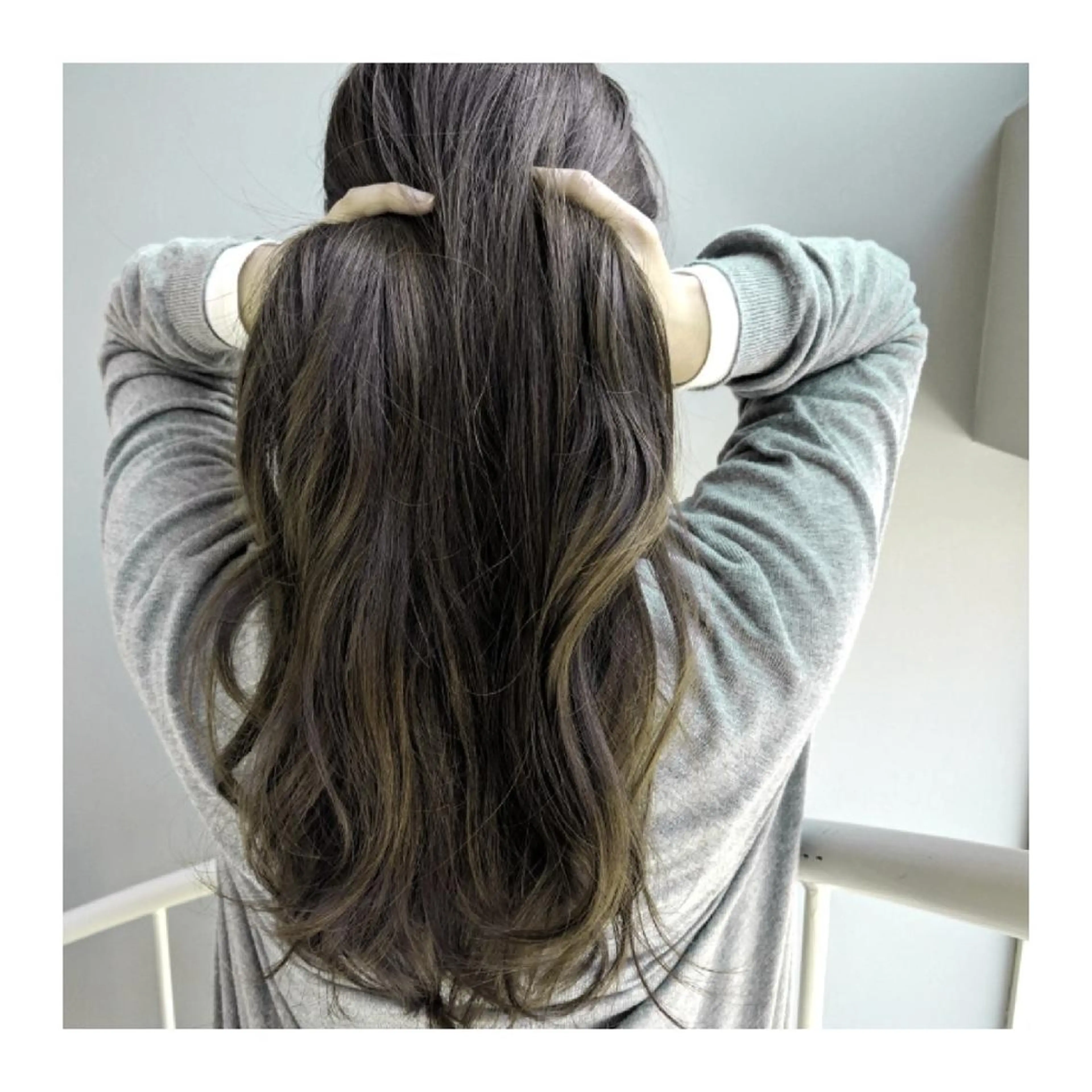 ロング カラー パーマ ヘアアレンジ 外国人風カラー Beniya BOND STREET所属・田中 洋のヘアスタイル