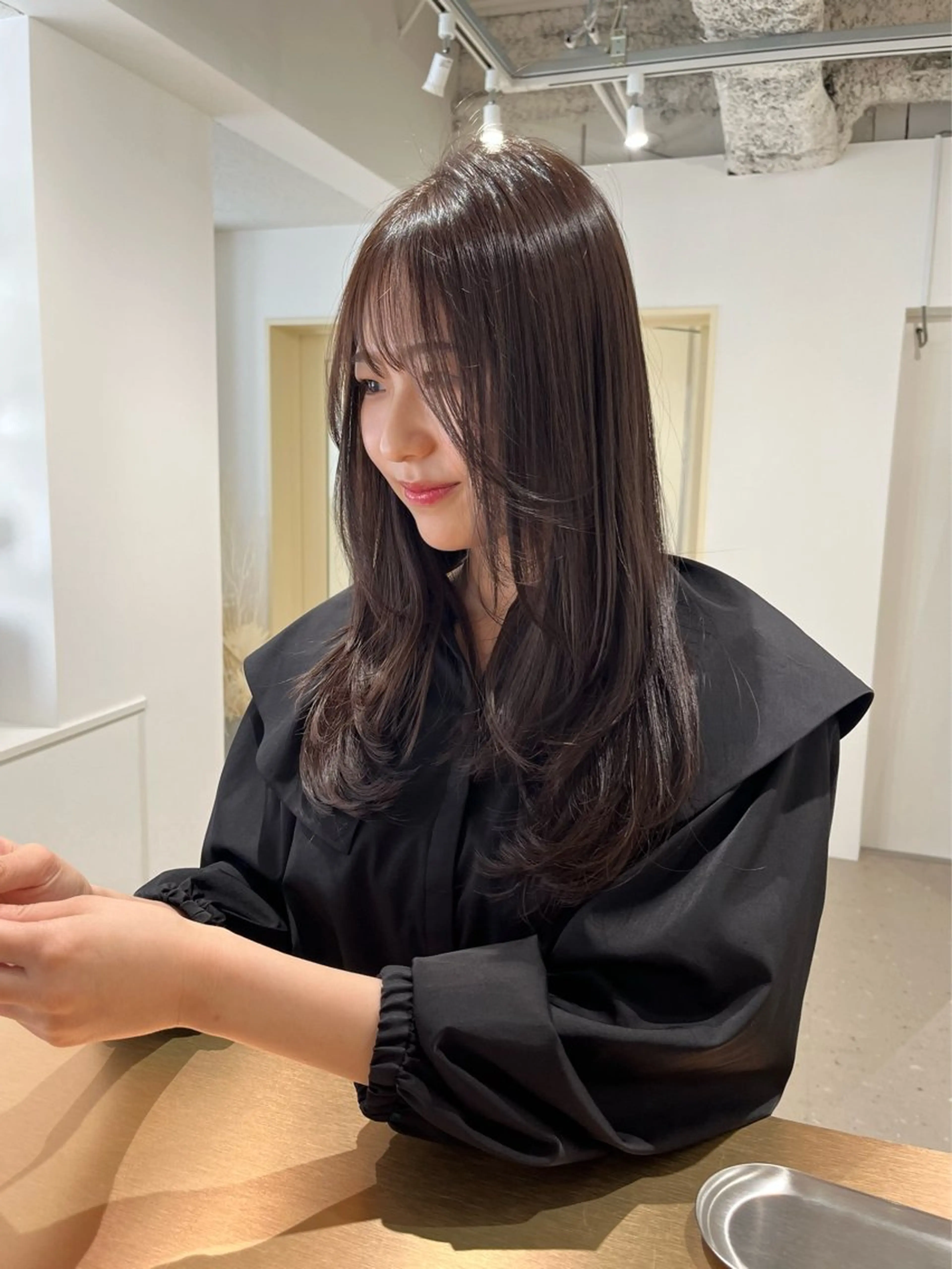 ロング 阪本 桃のヘアスタイル