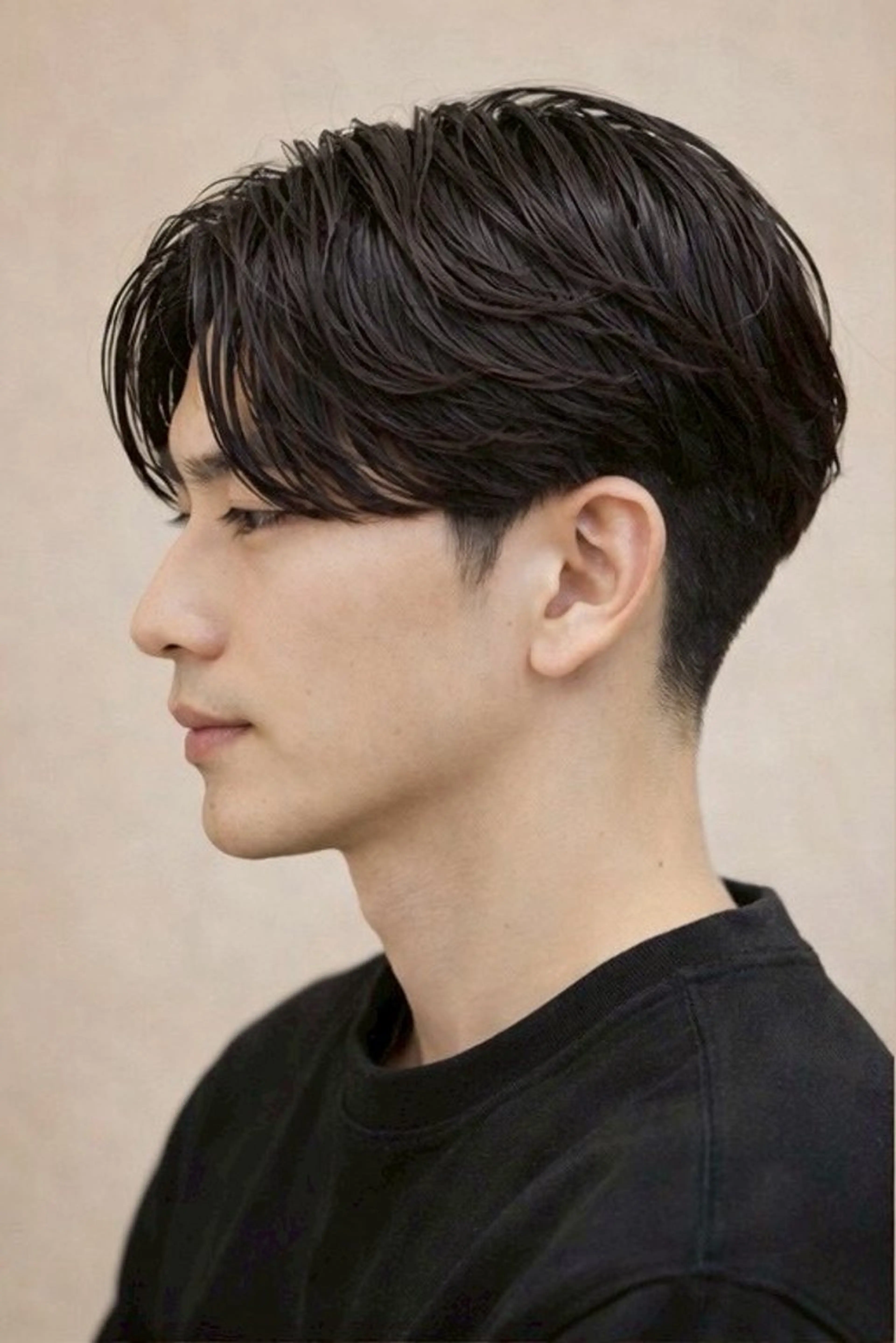 ショート パーマ メンズ カット パーマ センターパート職人 柏/メンズ/ ハルキのヘアスタイル