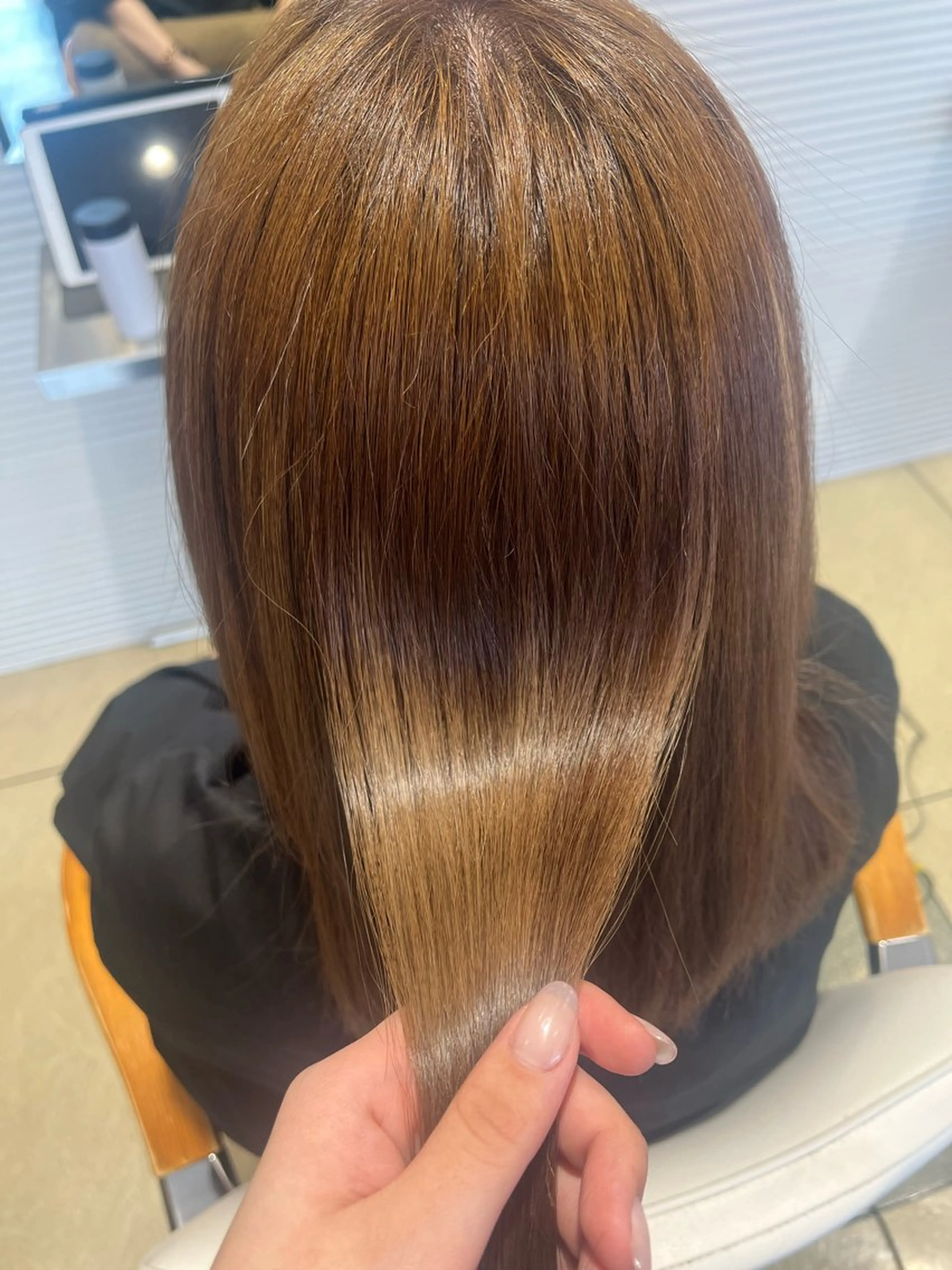 ロング カラー ベージュカラー⌇﻿ くびれヘア.𐙚心音のヘアスタイル