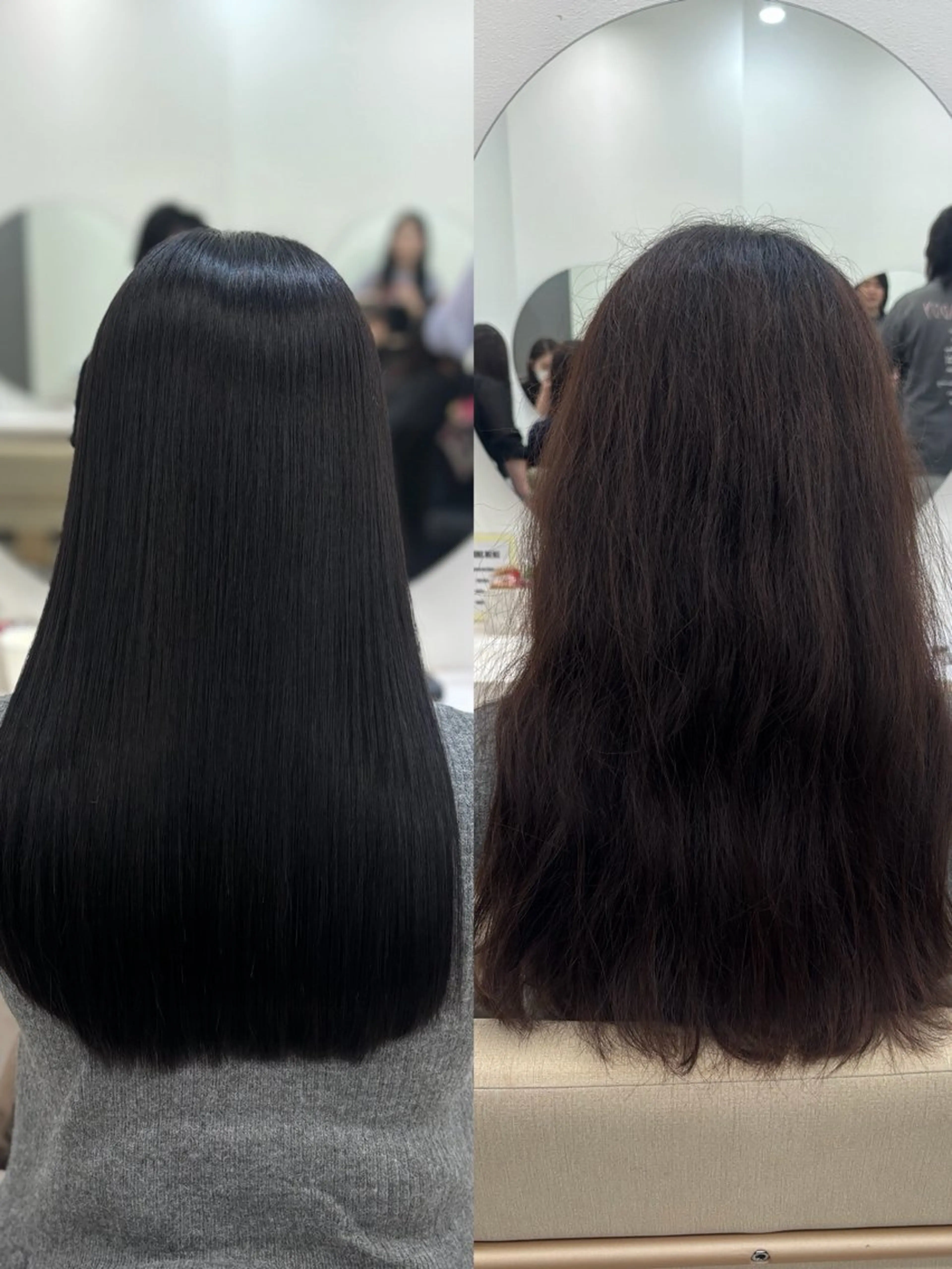 ロング カット ヘアカラー 縮毛矯正 トリートメント 梅田髪質改善 韓国カット/星野綾哉のヘアスタイル