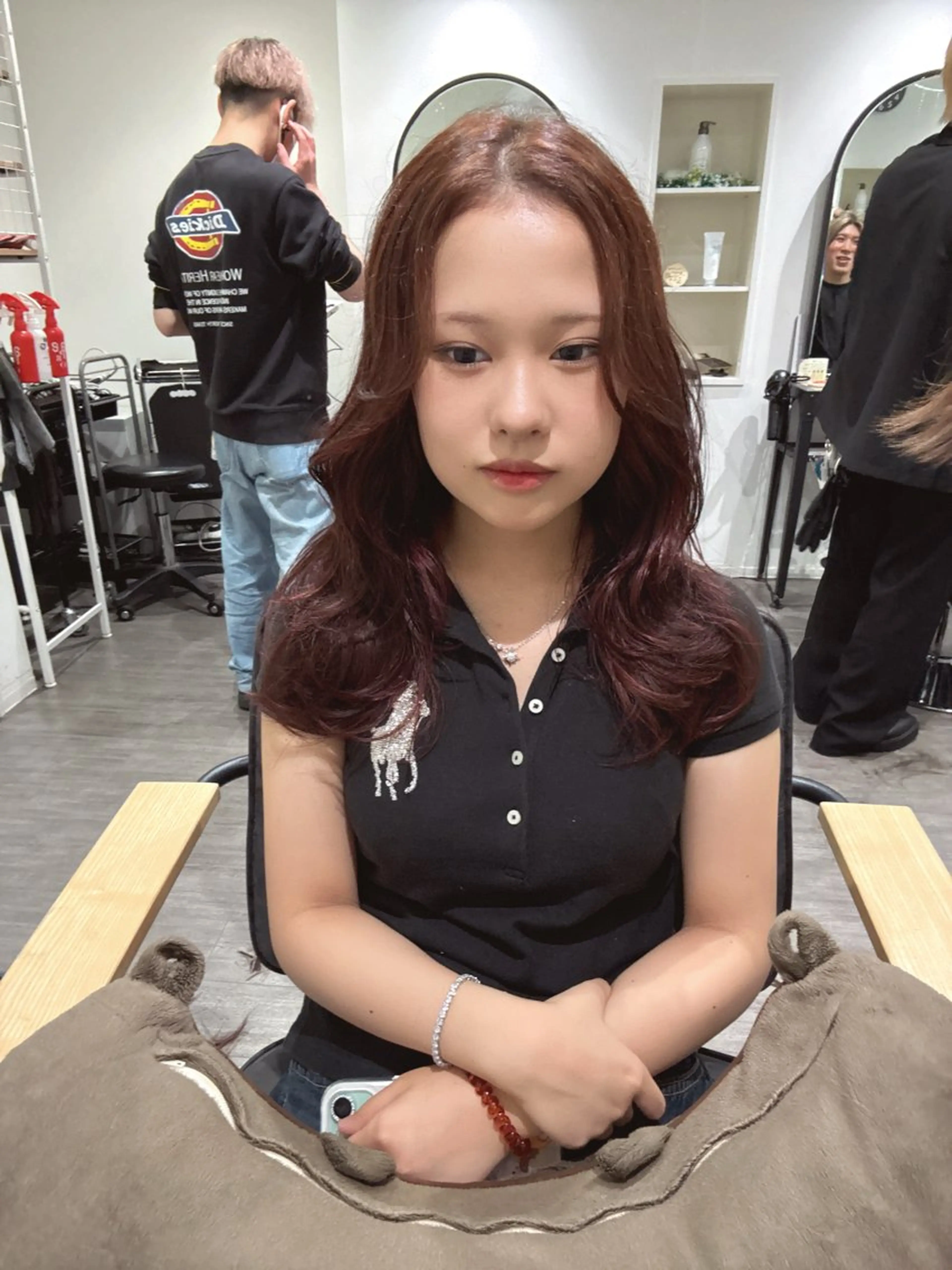 セミロング カラー レイヤーカット cocotte🫧 絹村 琴美のヘアスタイル